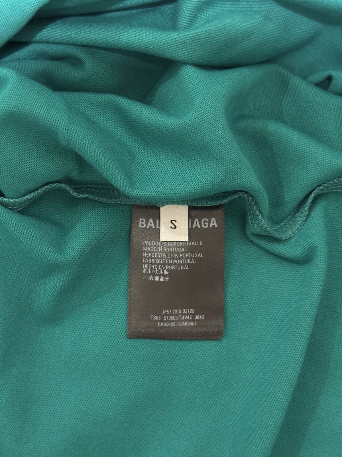 Balenciaga Balenciaga deep green t shirt Size US S / EU 44-46 / 1 - 6 Thumbnail