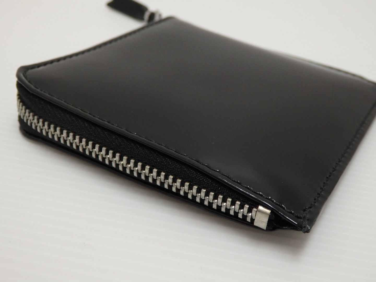 Comme des Garcons Wallet Coin Case L-shaped Zipper Leather Black Size ONE SIZE - 4 Thumbnail