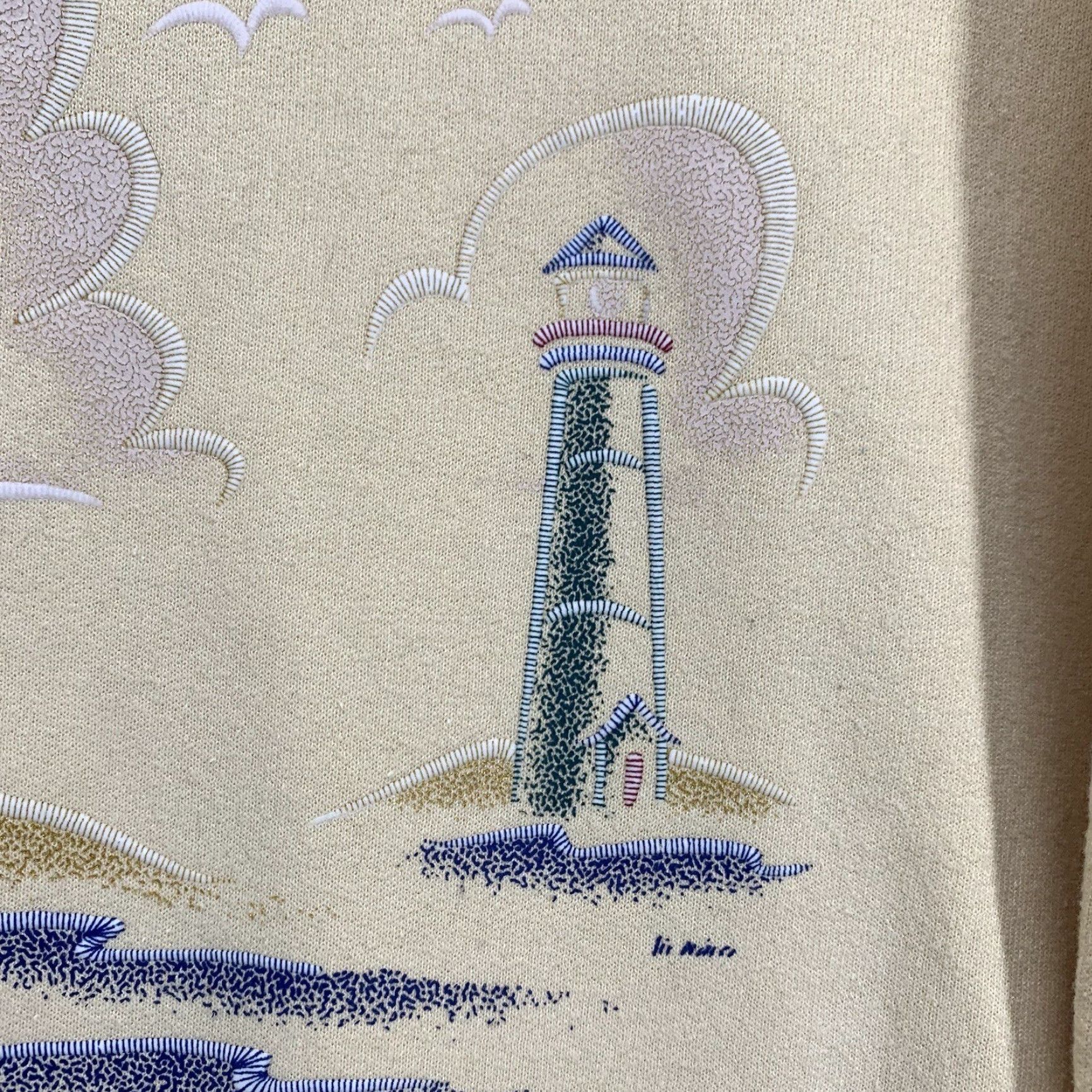Gildan Vintgae Lighthouses Sweatshirt Mens Size XL BOXY Embroidered South Padre Island Size US L / EU 52-54 / 3 - 6 Thumbnail
