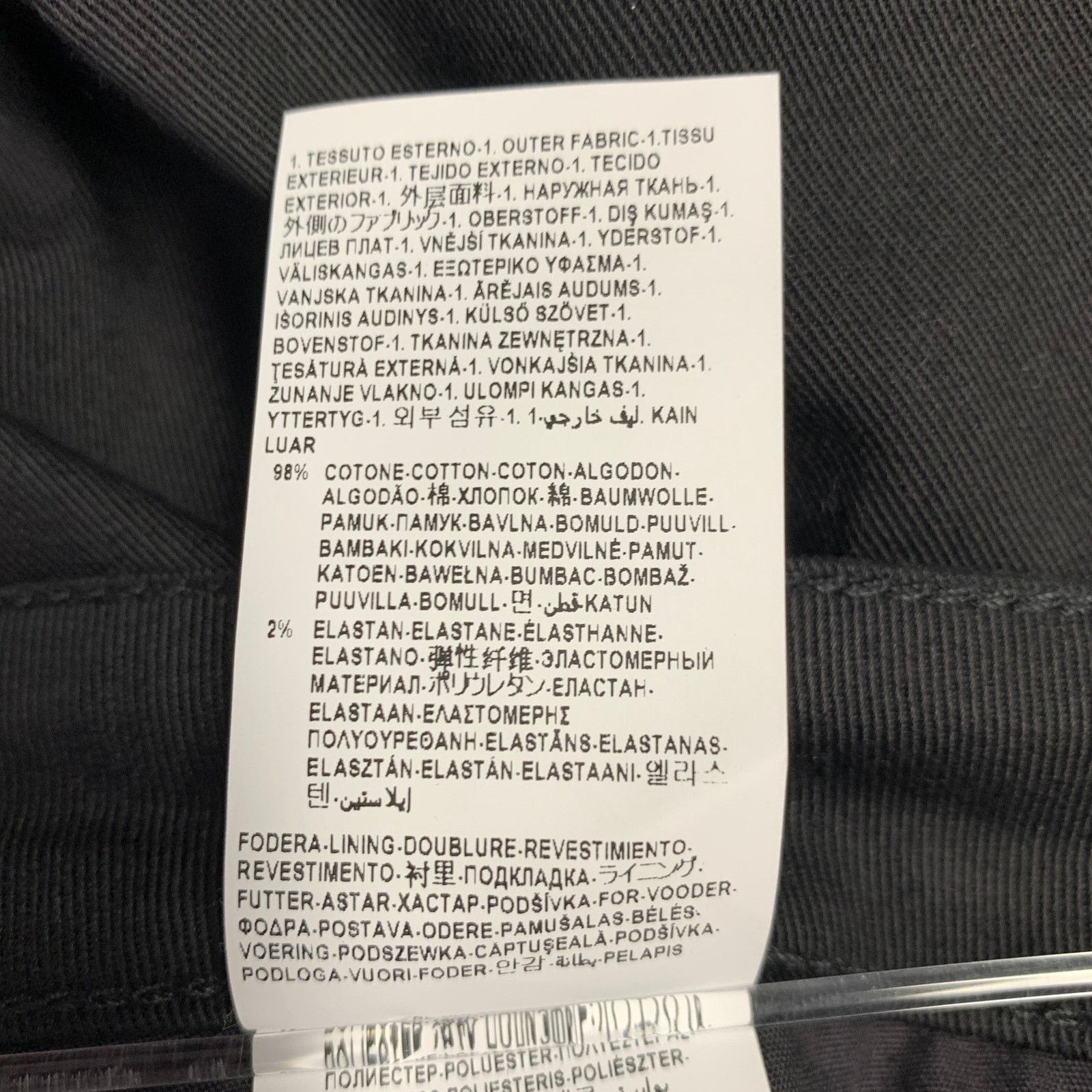 Versace VERSACE COLLECTION Donna Black Cotton Studded Skinny Jeans Size 30" / US 8 / IT 44 - 9 Thumbnail