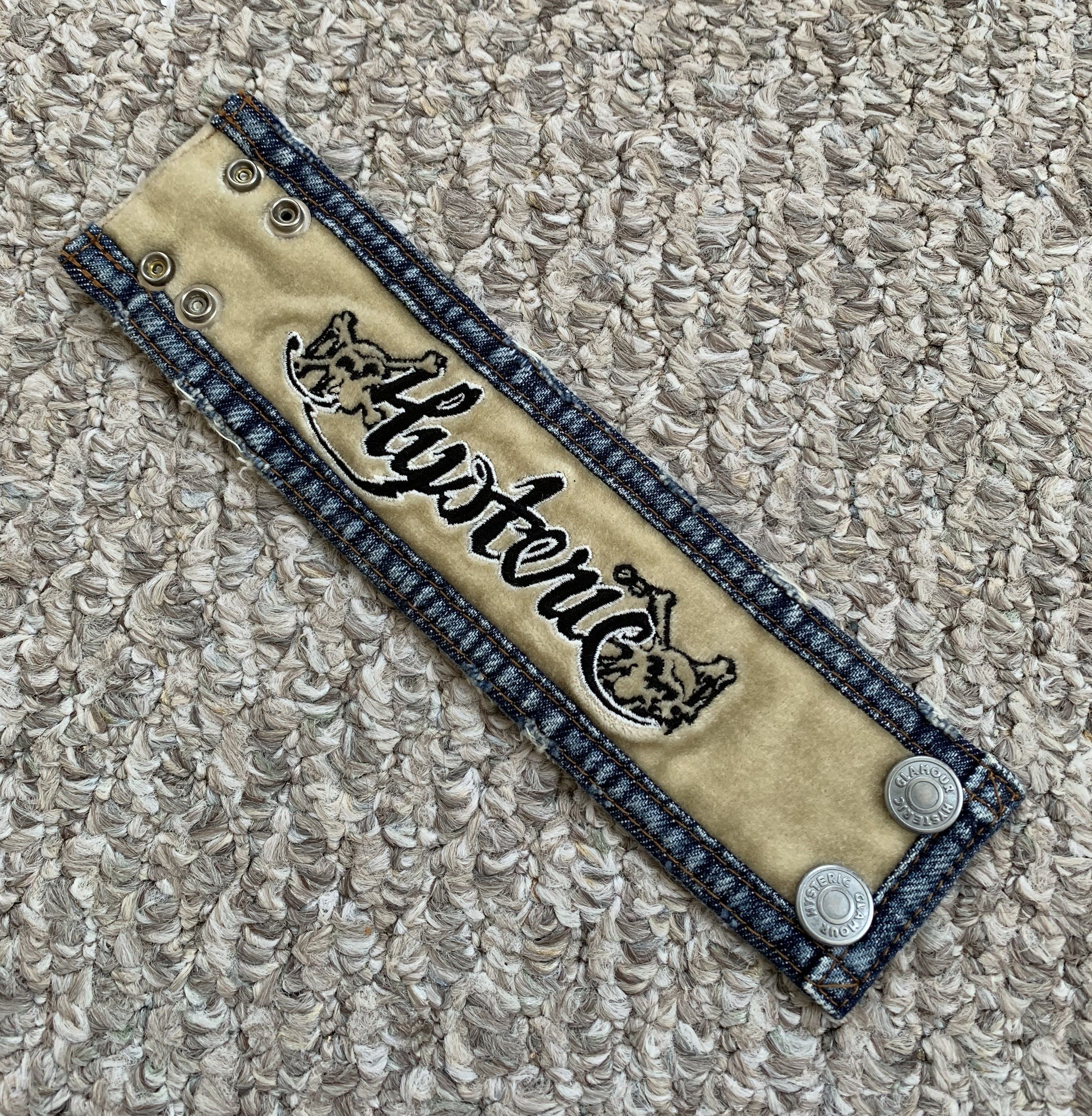 Hysteric Glamour Hysteric Glamour Reversible Denim Bracelet Size ONE SIZE - 1 Thumbnail