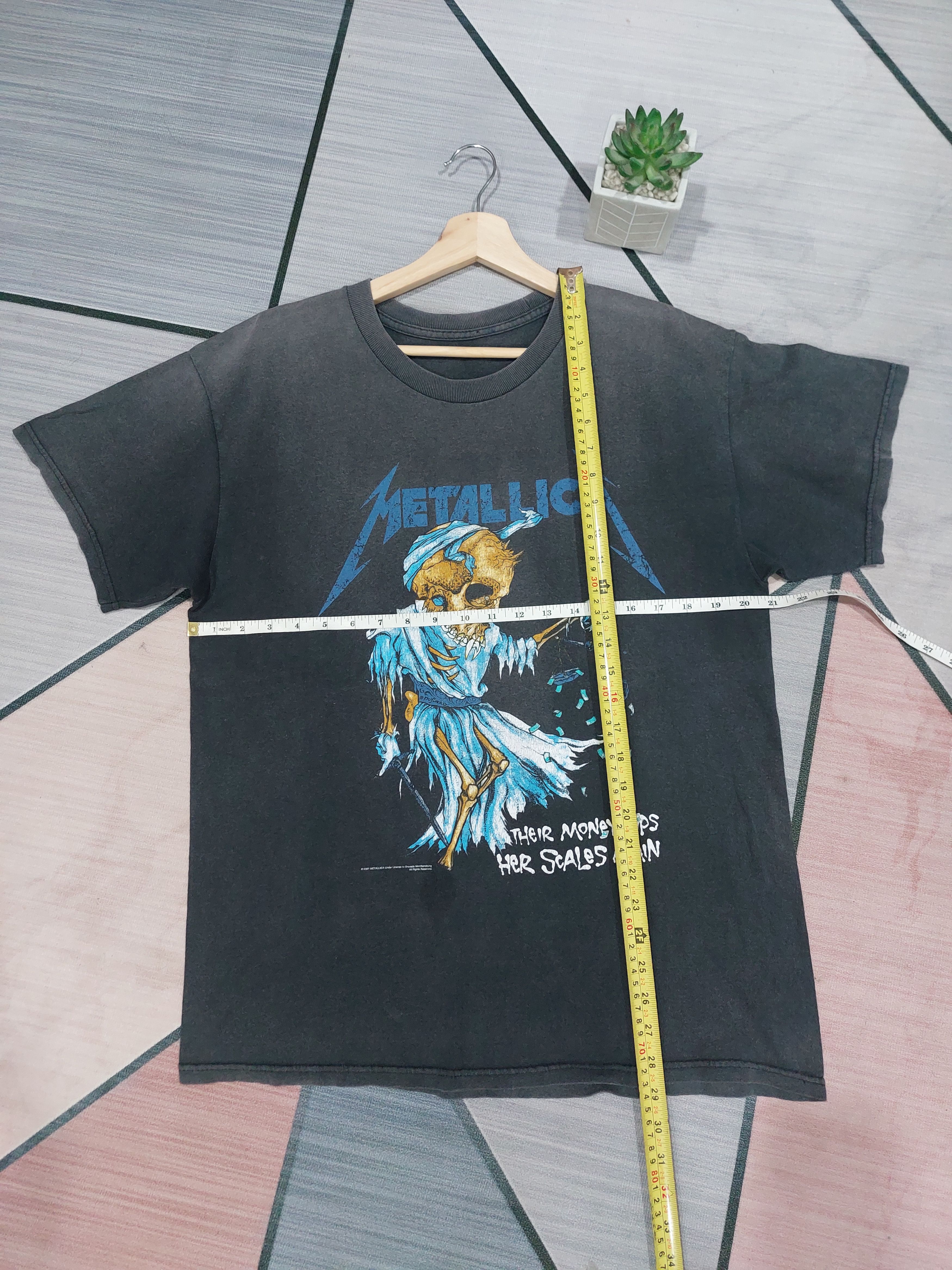 Band Tees Metallica Sun Faded Y2K Vintage Tee ©2007 Size US L / EU 52-54 / 3 - 8 Thumbnail