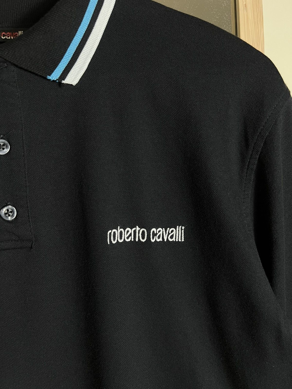 Roberto Cavalli Roberto Cavalli Polo T-Shirt Oxford Striped Collar Luxury Size US XXL / EU 58 / 5 - 4 Thumbnail