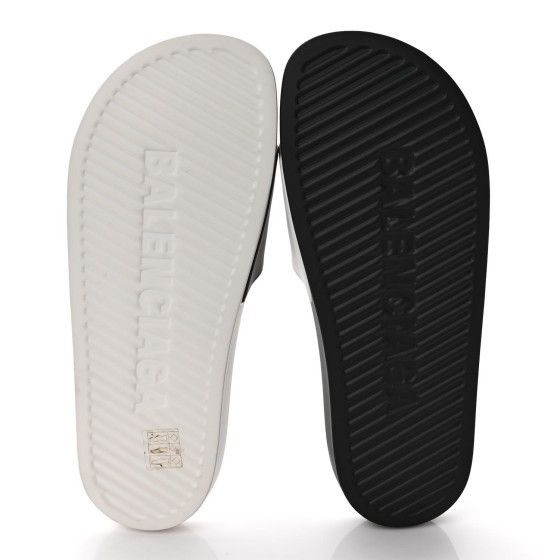 Balenciaga Balenciaga Men's Logo Mismatched Slide Sandal Size 8 Size US 8 / EU 41 - 6 Thumbnail