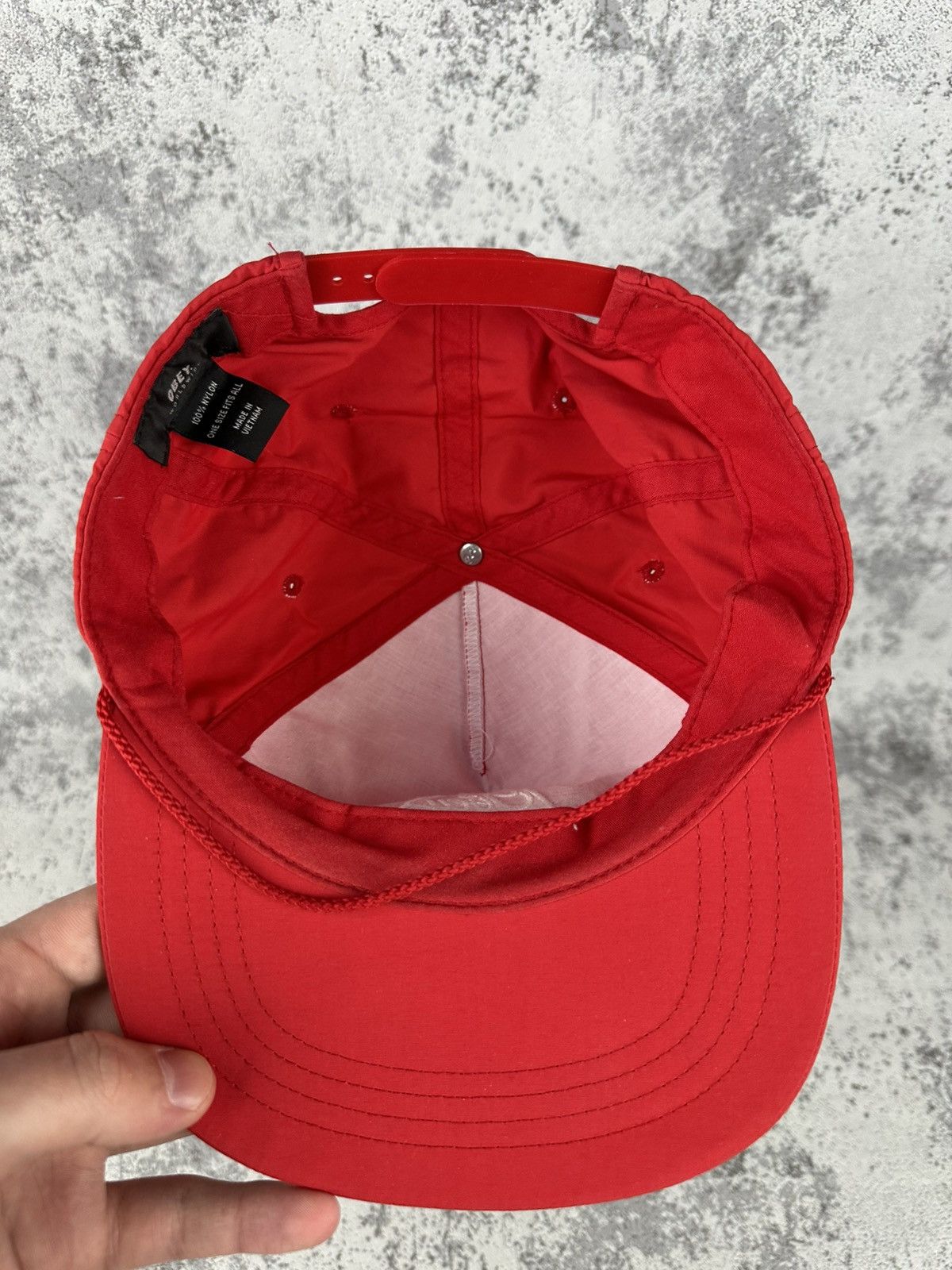 Obey Obey Propaganda Red Nylon Snapback Hat Streetwear Size ONE SIZE - 4 Thumbnail