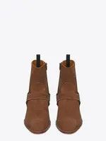 Saint Laurent Paris oc11z1225 496880 Wyatt Harness Boots in Suede in Brown Size US 7.5 / EU 40-41 - 2 Thumbnail