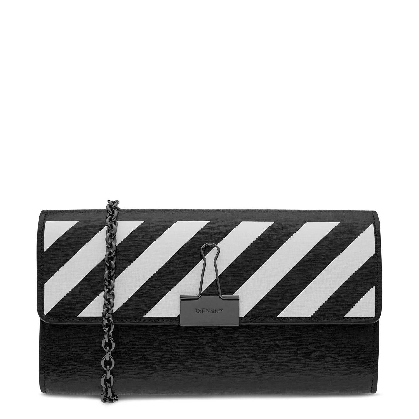 Off-White o1g2r1mq0125 Size: OS / Binder Wallet in Black & White Size ONE SIZE - 1 Thumbnail