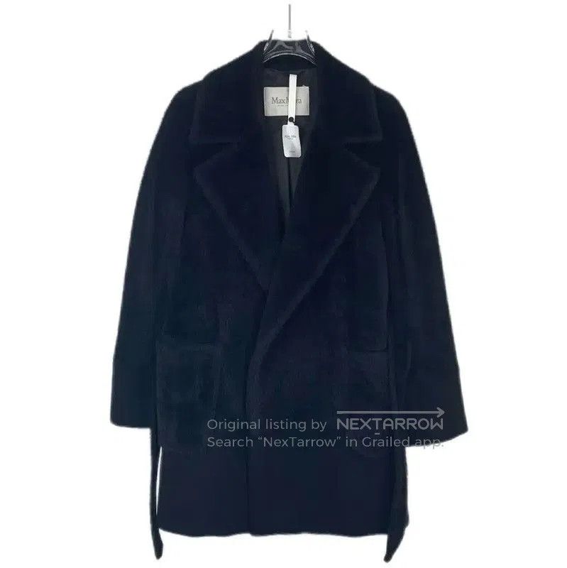 Max Mara MaxMara Black Wool Women's Coat . Size XS / US 0-2 / IT 36-38 - 1 Thumbnail