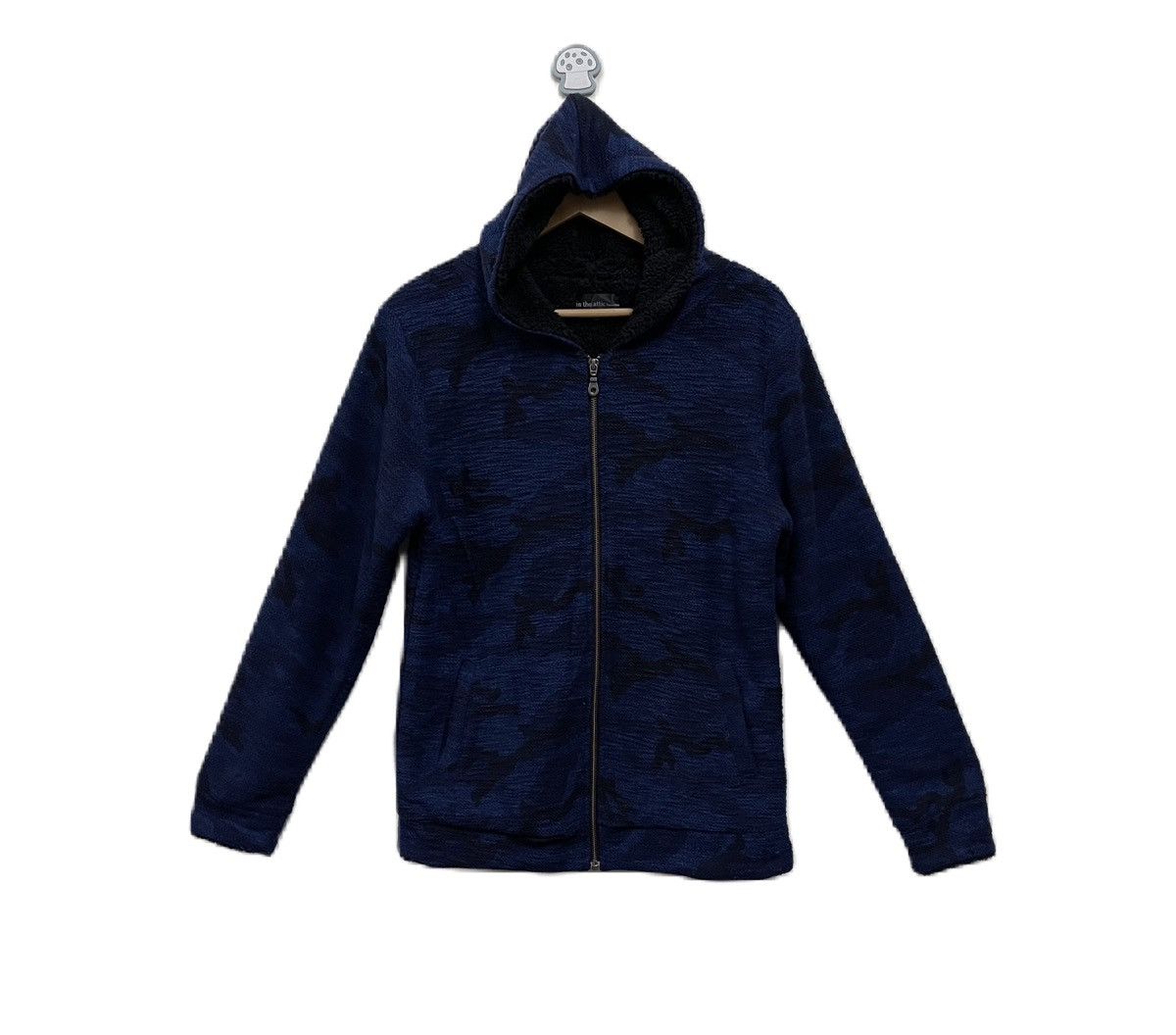 If Six Was Nine In the Attic Blue Camo Sweater Hoodie Size US M / EU 48-50 / 2 - 1 Thumbnail