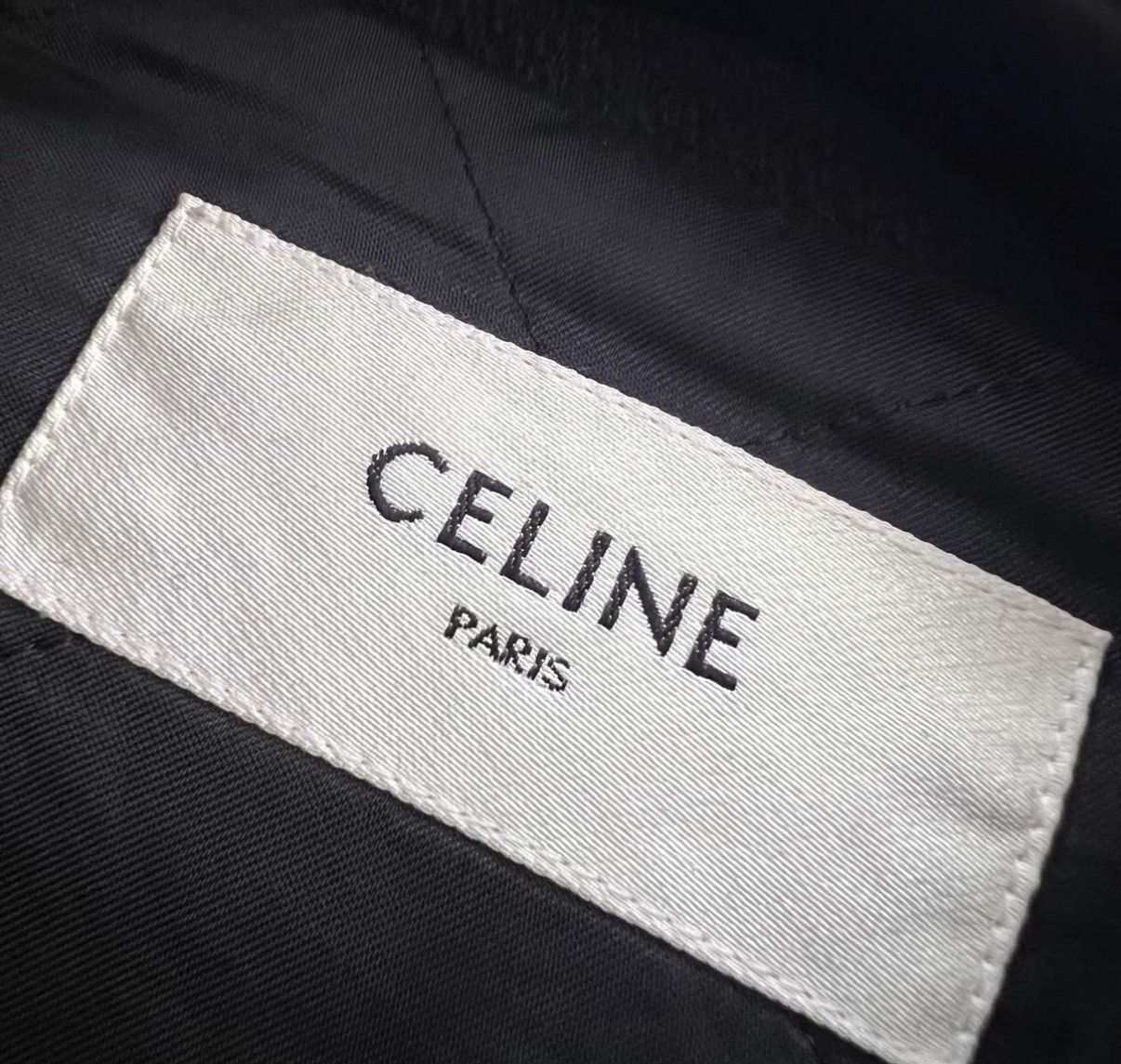 Celine Celine Black Large C Embroidered Jacket J41 Size US L / EU 52-54 / 3 - 3 Thumbnail