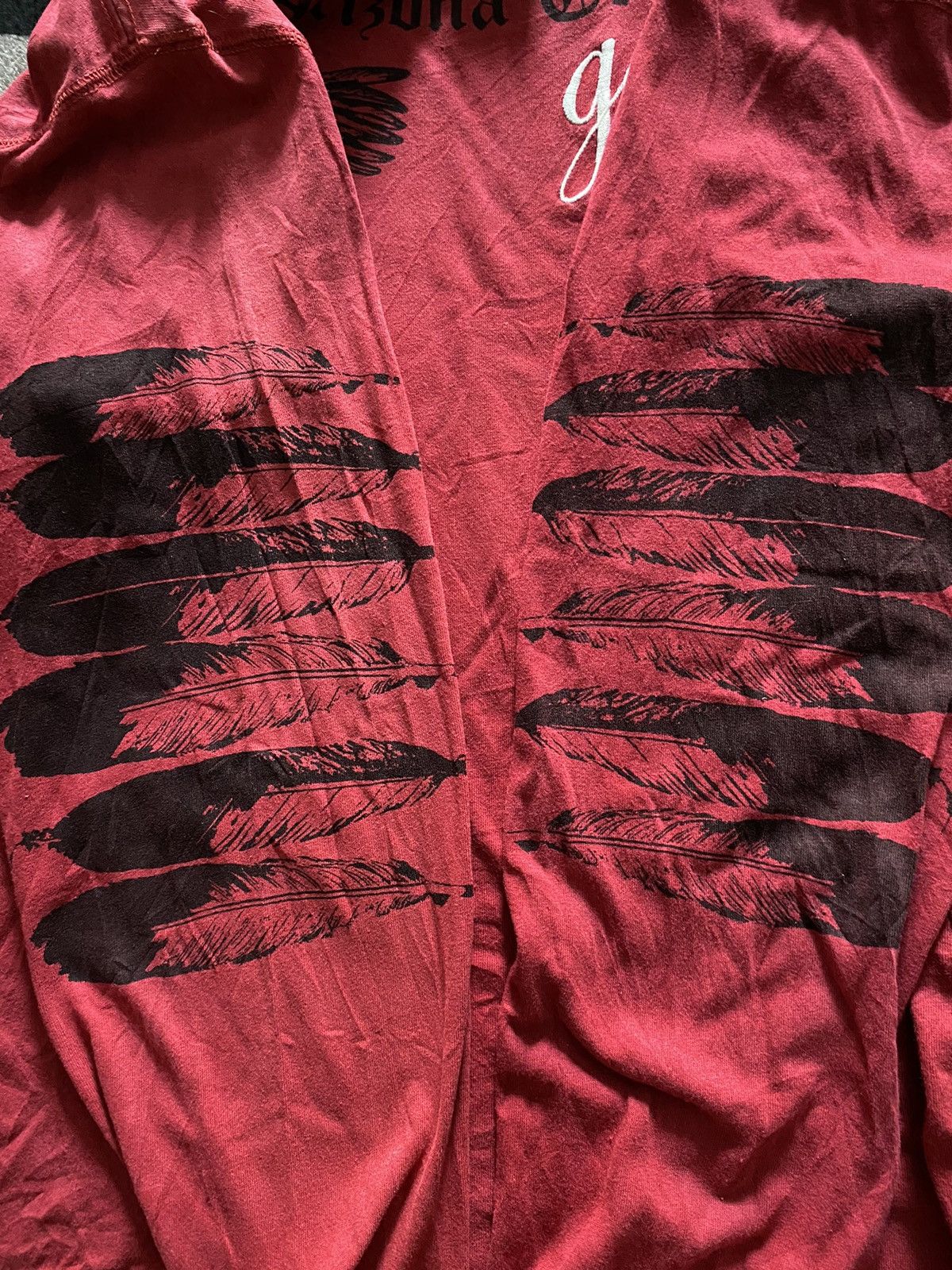 If Six Was Nine × Japanese Brand × Le Grande Bleu (L.G.B.) 2000s geronimo native american feather longsleeve tshirt Size US L / EU 52-54 / 3 - 5 Thumbnail