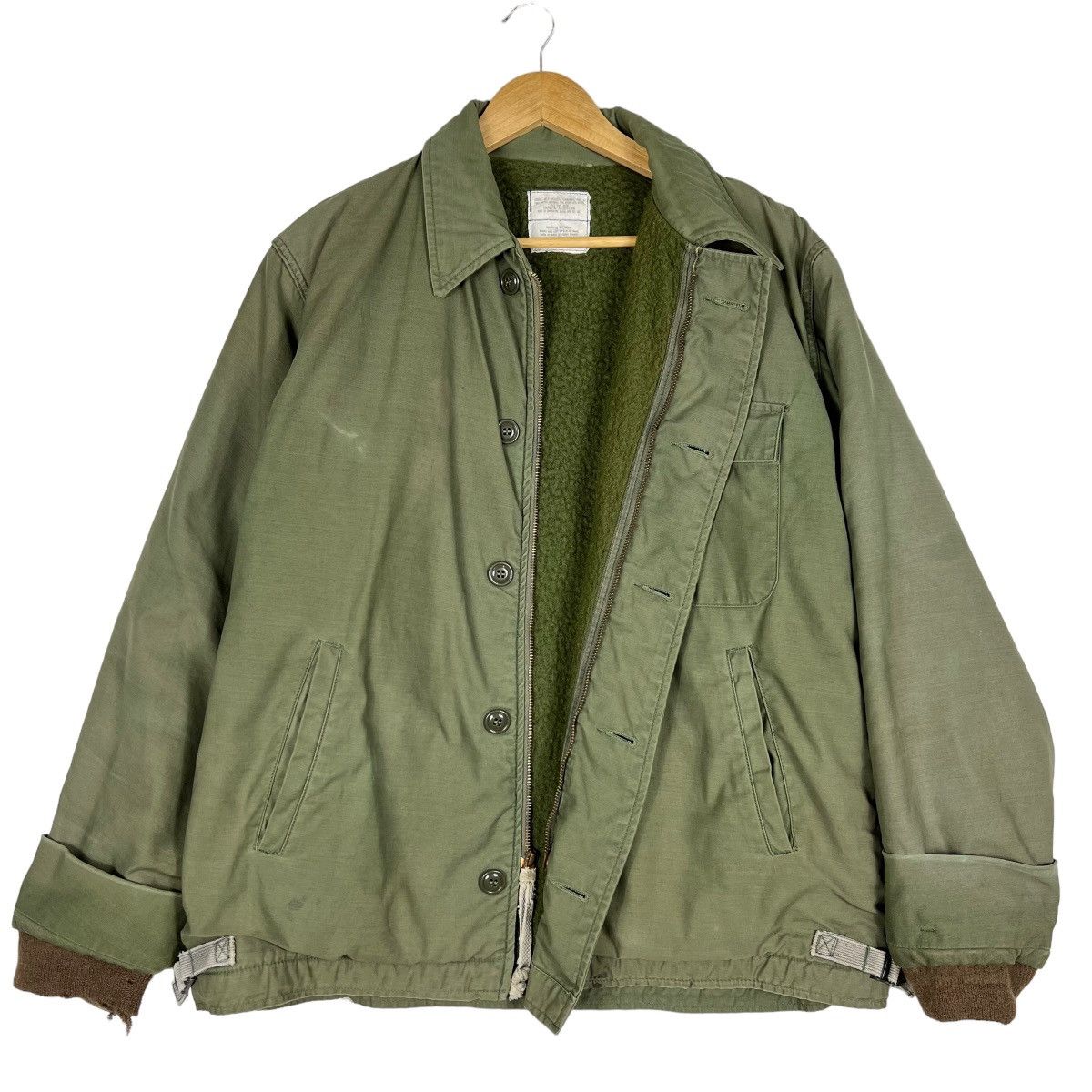 Vintage 🔥TRUE VINTAGE MILITARY NAVEDTRA N-1 DECK JACKET MADE IN USA Size US L / EU 52-54 / 3 - 16 Thumbnail