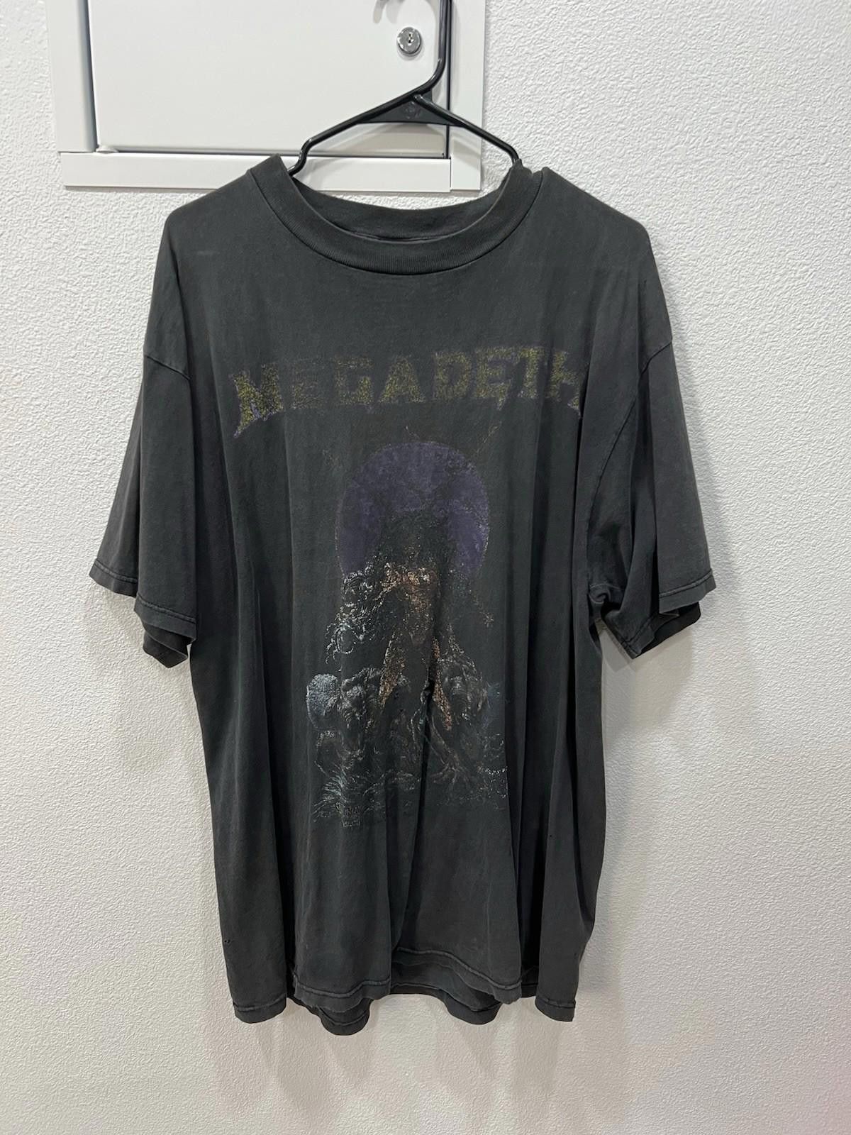Megadeth 90s Megadeth Crypt Writings Comic Book Tee Size US XL / EU 56 / 4 - 1 Thumbnail