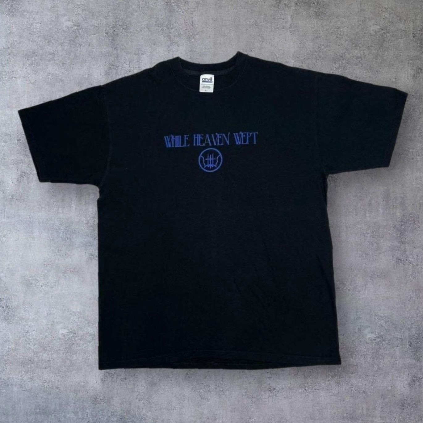 Anvil VINTAGE While Heaven Wept “Chapter One 1989-1999” Doom Metal Band T-Shirt Large Size US L / EU 52-54 / 3 - 2 Thumbnail