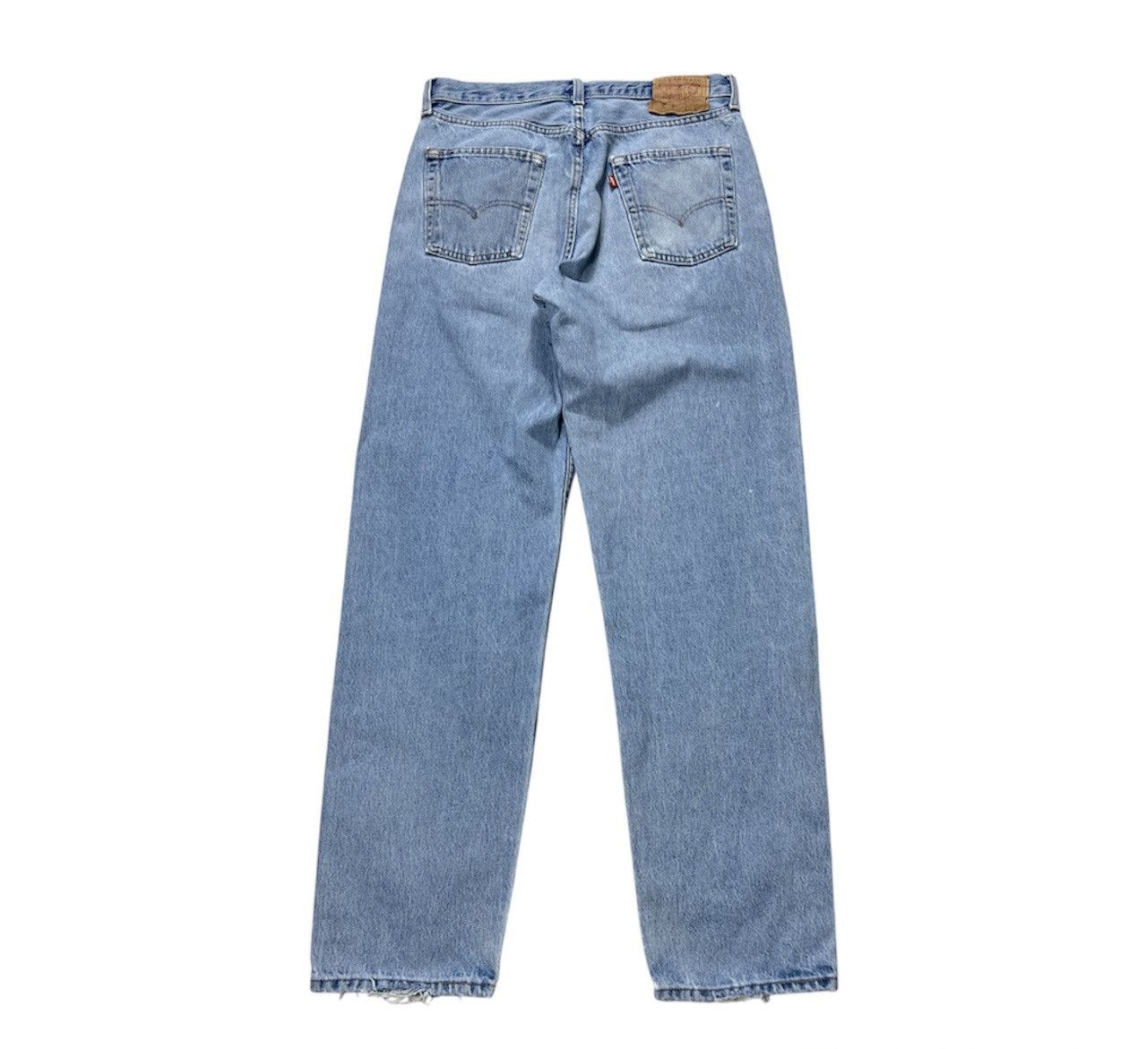 Levi's Vintage 90s Levi’s 518 light blue washed distressed jeans Size US 33 - 1 Thumbnail
