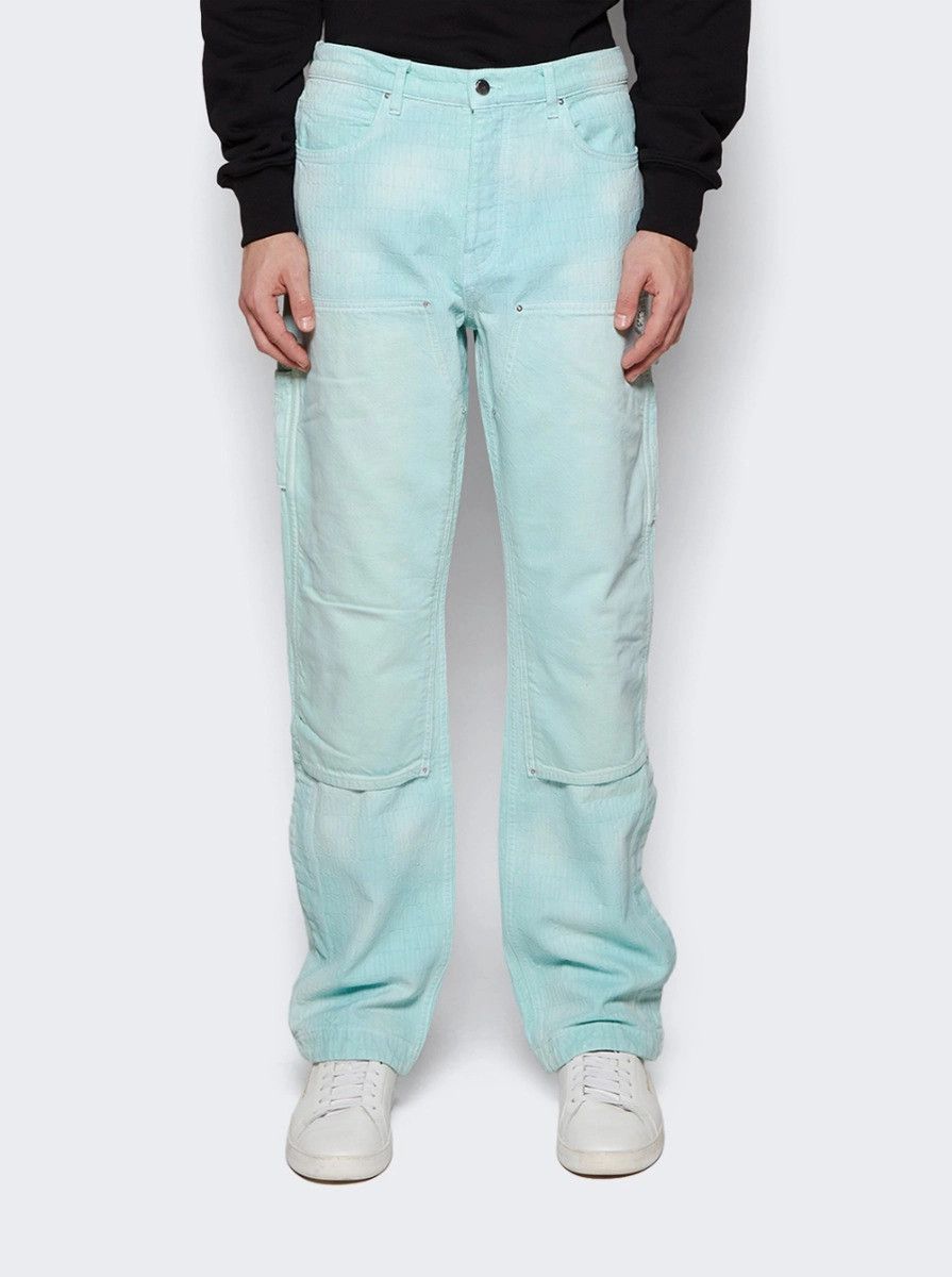 Amiri o1mle0326 Jacquard Carpenter Jeans in Blue Size US 30 / EU 46 - 3 Thumbnail