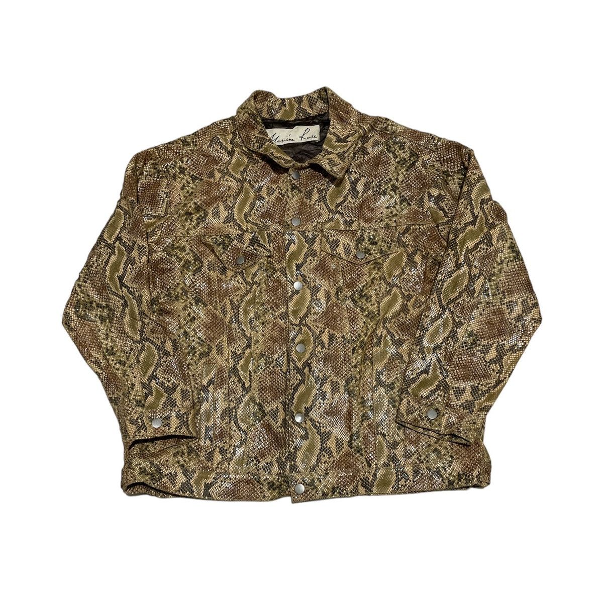 Martine Rose 2017 Martine Rose Oversized Snakeskin Leather Jacket Size US M / EU 48-50 / 2 - 1 Thumbnail