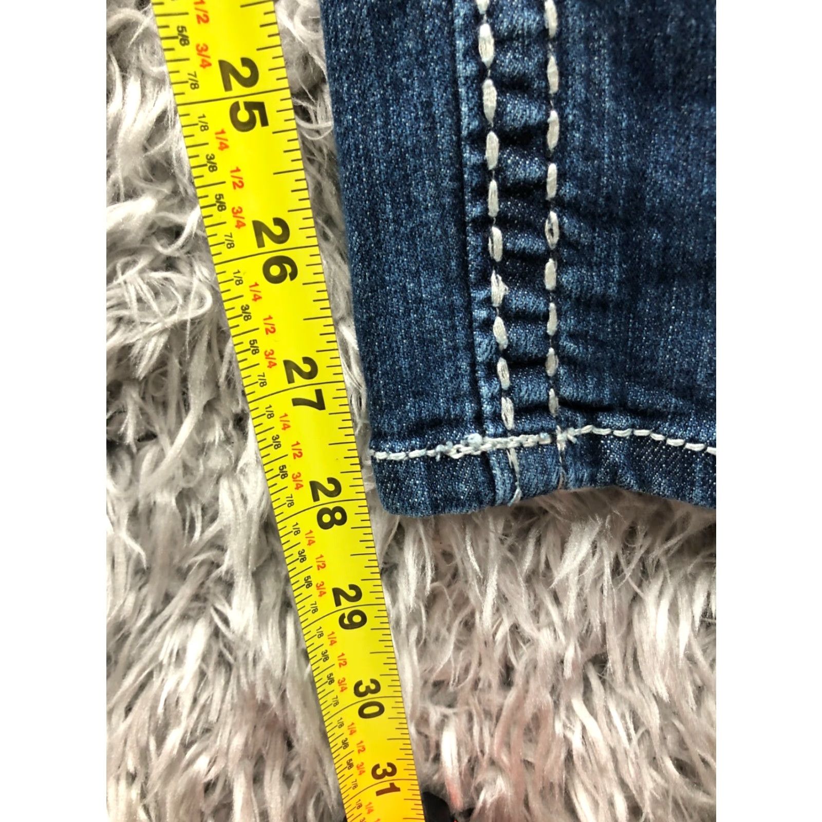 Denime Paisley Sky Jeans Skinny Dark Wash Blue Denim Size 2 Womens Low Rise 5-Pocket Cotton Belt Loops Size 26" / US 2 / IT 38 - 3 Thumbnail