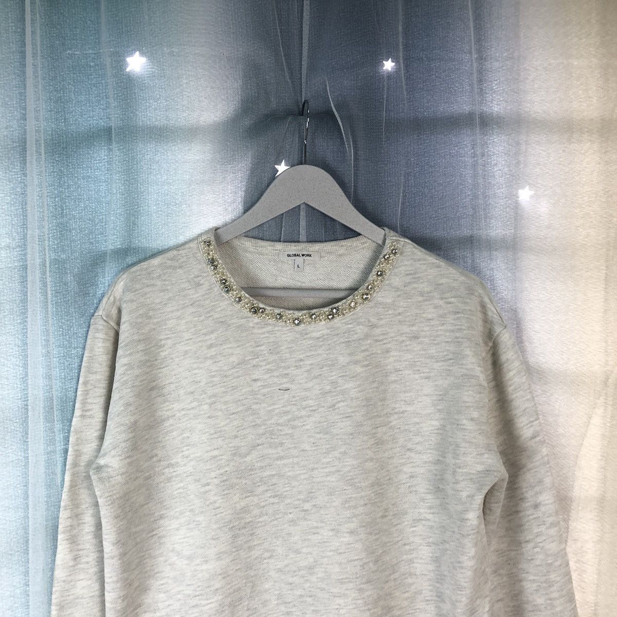 Global Work × Japanese Brand Global Work Grey Sweatshirt #921 Size L / US 10 / IT 46 - 2 Thumbnail