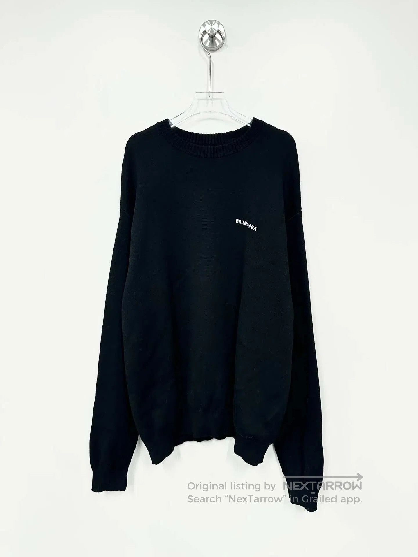 Balenciaga Balenciaga Black Embroidered Coke Logo Knit Sweater| Size US L / EU 52-54 / 3 - 1 Thumbnail