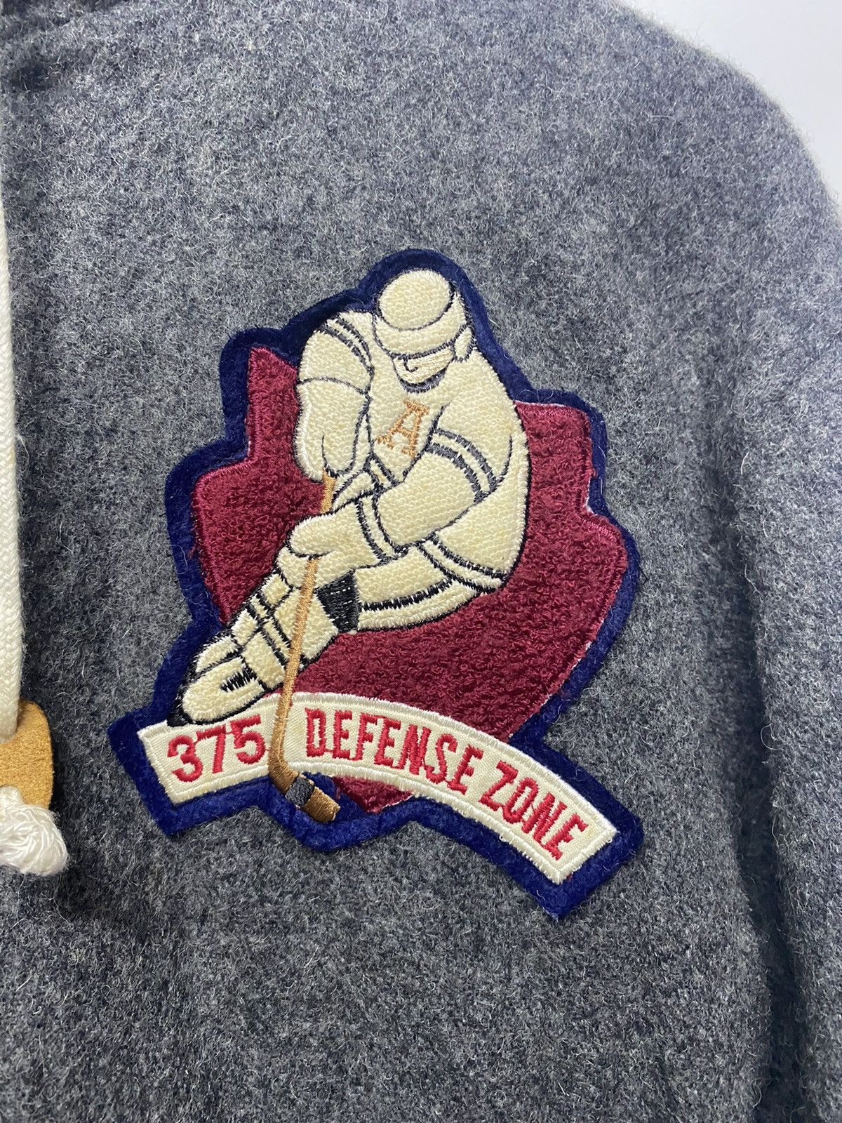 Designer × Japanese Brand Japan Brand Varsity Wool Jacket Hooded Alabama Defense Zone Size US L / EU 52-54 / 3 - 12 Thumbnail