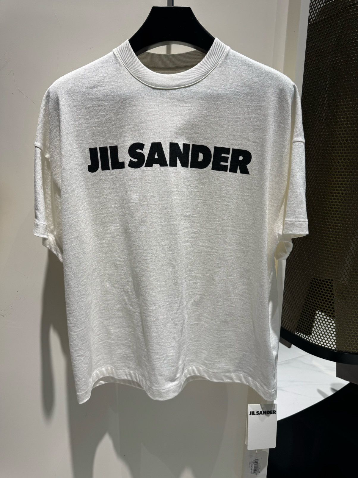 Jil Sander NWT Contrast Logo Oversized Crew Neck T-Shirt - WHITE, XS Size US XS / EU 42 / 0 - 1 Thumbnail