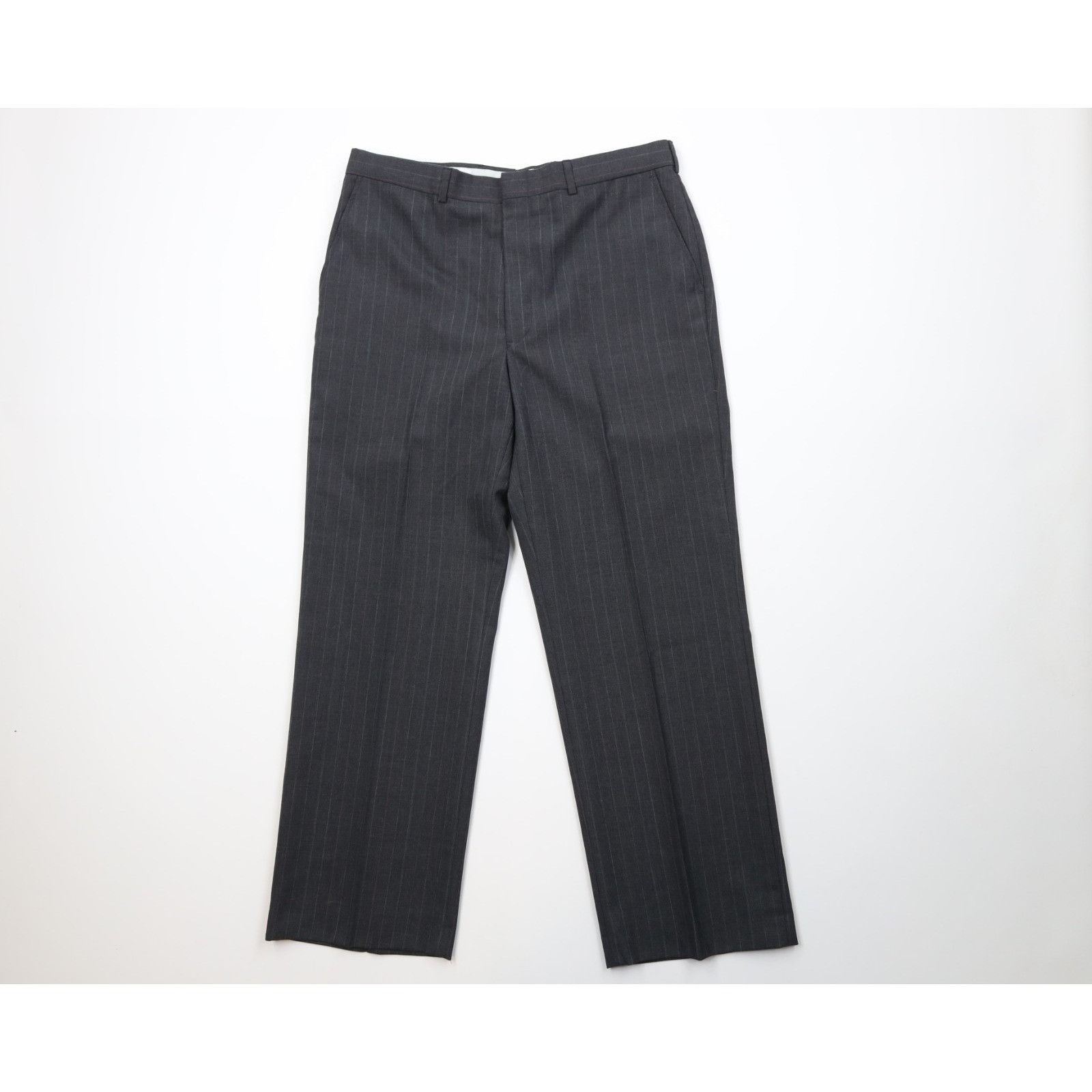 Vintage Vintage 70s Streetwear 2 Piece Worsted Wool Pinstriped Suit Size 42R - 12 Thumbnail