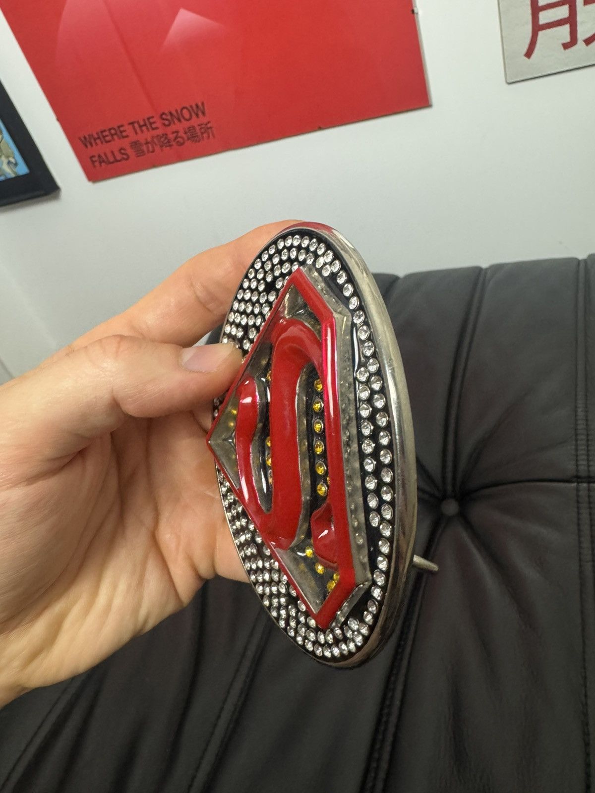 Vintage Vintage Y2k Superman Big Buckle Belt Hero Drip AvantGarde Size ONE SIZE - 5 Thumbnail