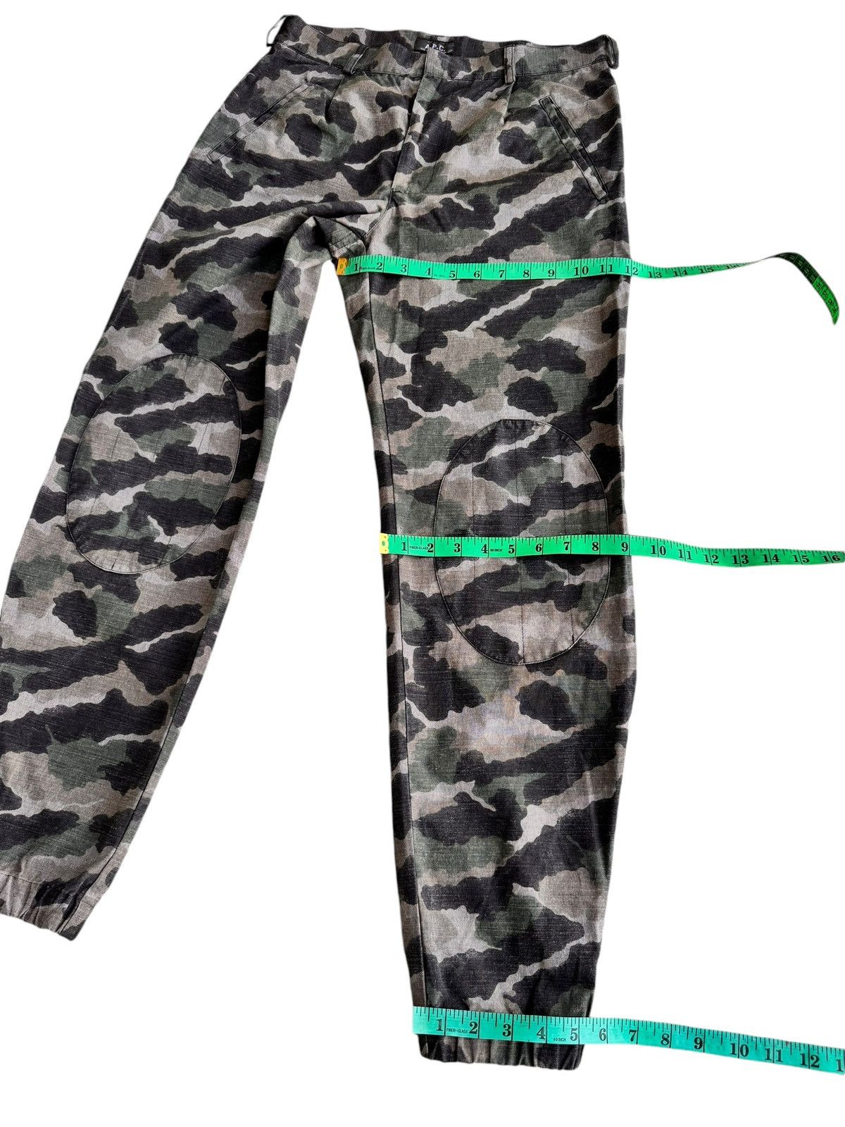 A.P.C. × Japanese Brand Vintage Woodland Camo APC zipper Leg Pants Size US 30 / EU 46 - 17 Thumbnail