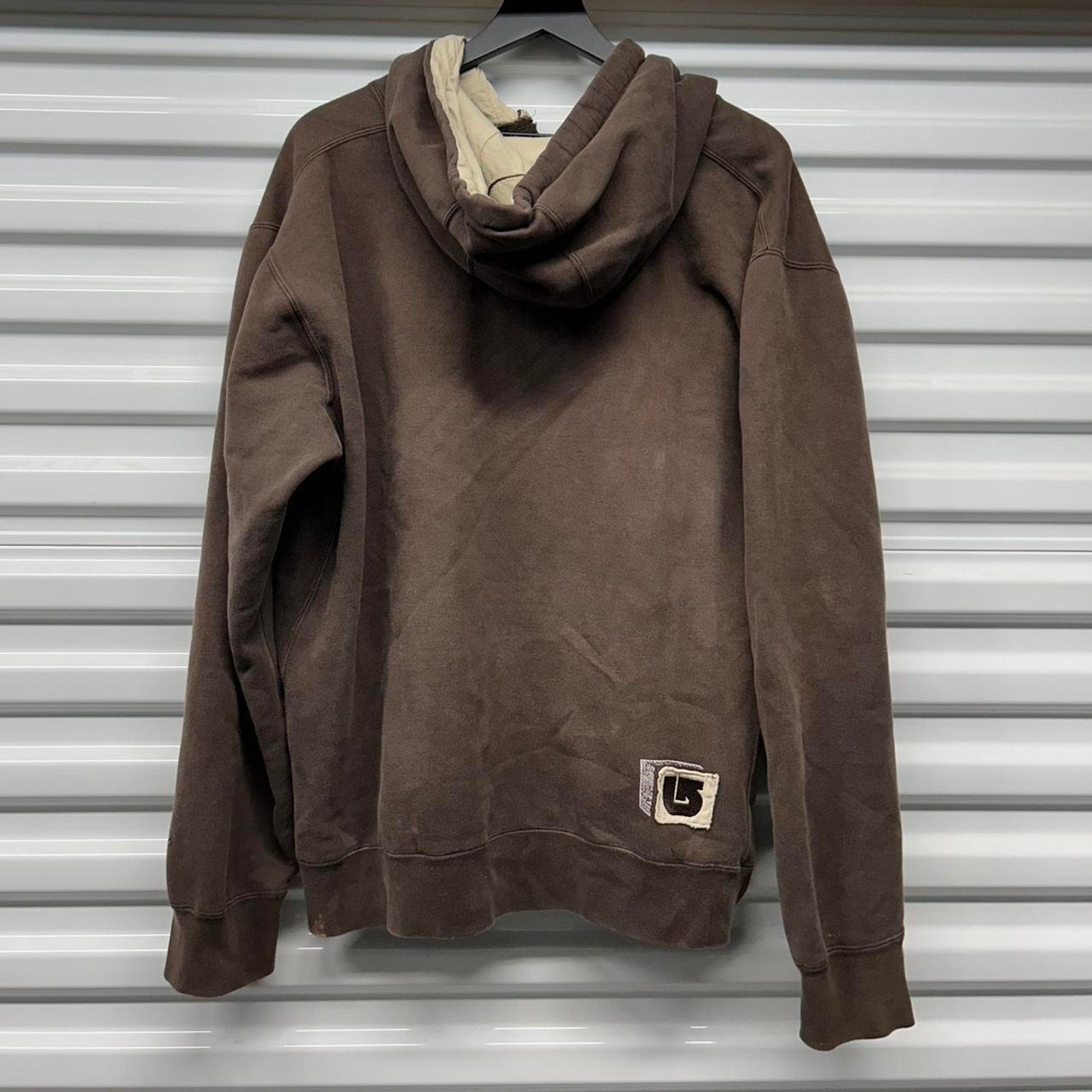 Burton VTG Brown Burton snowboard hoodie with a distressed look Size US XL / EU 56 / 4 - 2 Thumbnail