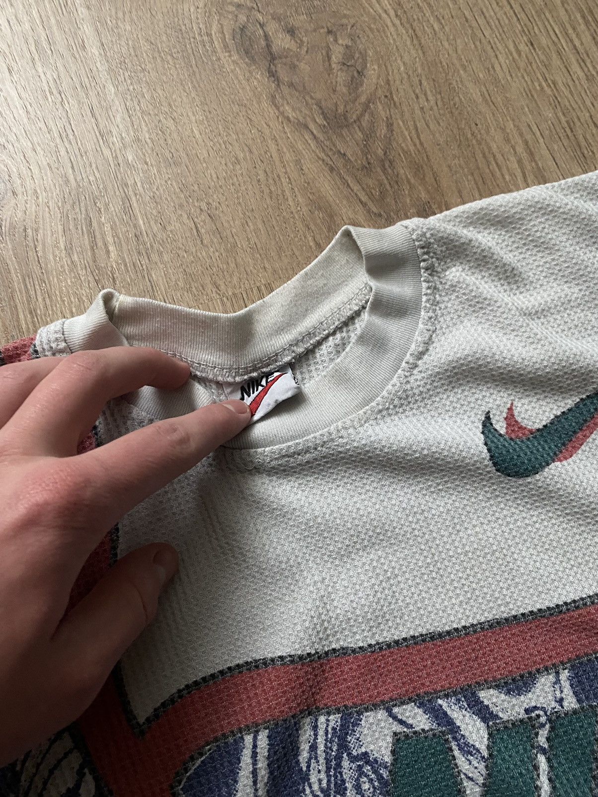 Nike × Vintage Vintage Nike 00’s Y2K overprinted sport t shirt baggy USA Size US L / EU 52-54 / 3 - 4 Thumbnail