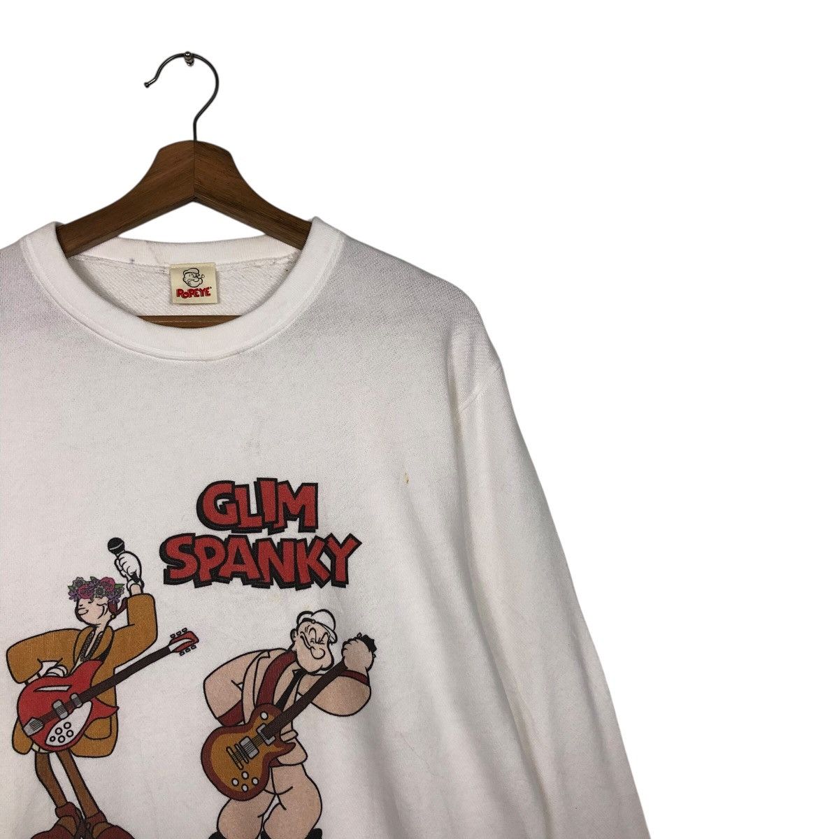 Cartoon Network 📌Vintage Sweatshirt Popeye Big Logo Design Size US M / EU 48-50 / 2 - 7 Thumbnail