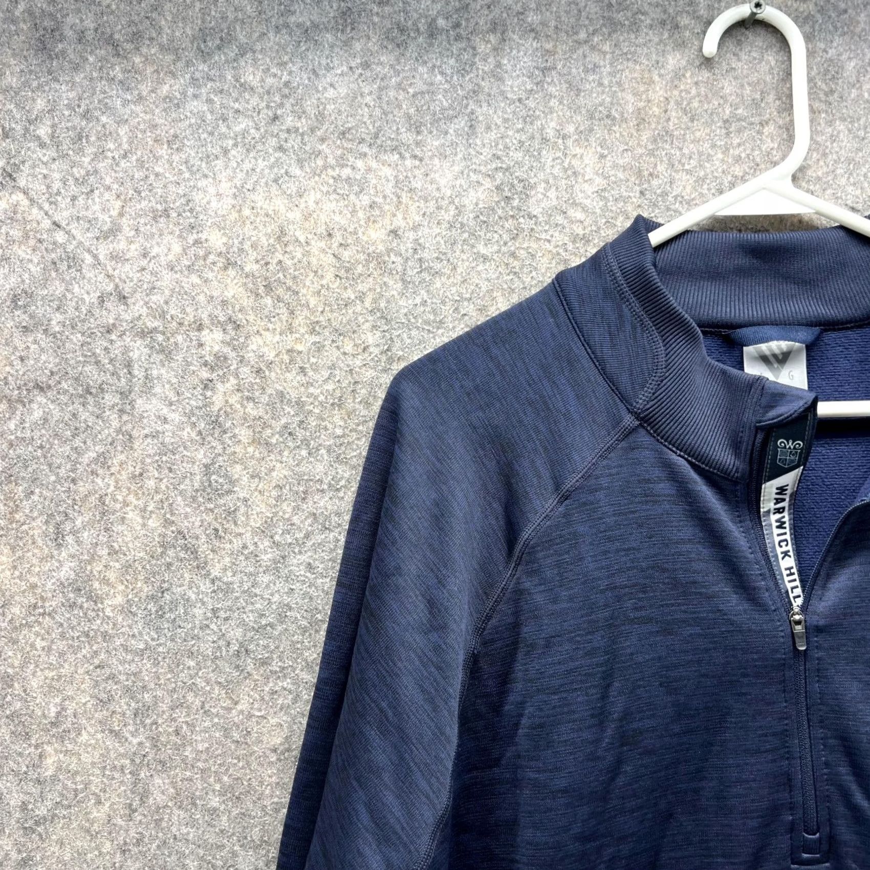 Vintage VINTAGE Levelwear Sweater Men Large Adult Blue Navy 1/4 Zip Pullover Mclaren (Note: vintage flag states No) Size US L / EU 52-54 / 3 - 3 Thumbnail