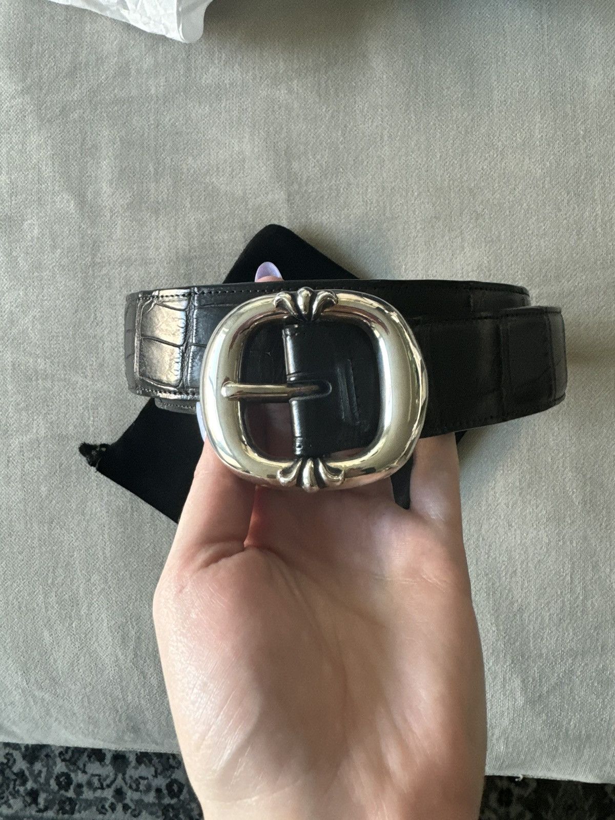 Chrome Hearts Chrome Hearts Alligator Leather Gunslinger Belt | Grailed