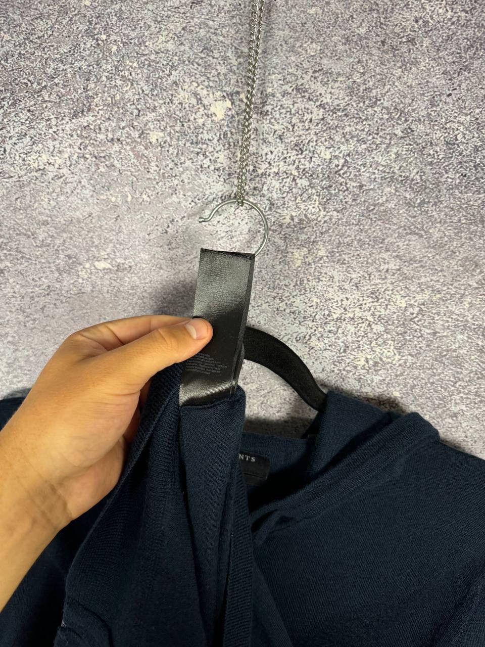 Allsaints Allsaints Mode Merino Zip Hoody MK130D Blue Men's Small Size US S / EU 44-46 / 1 - 11 Thumbnail