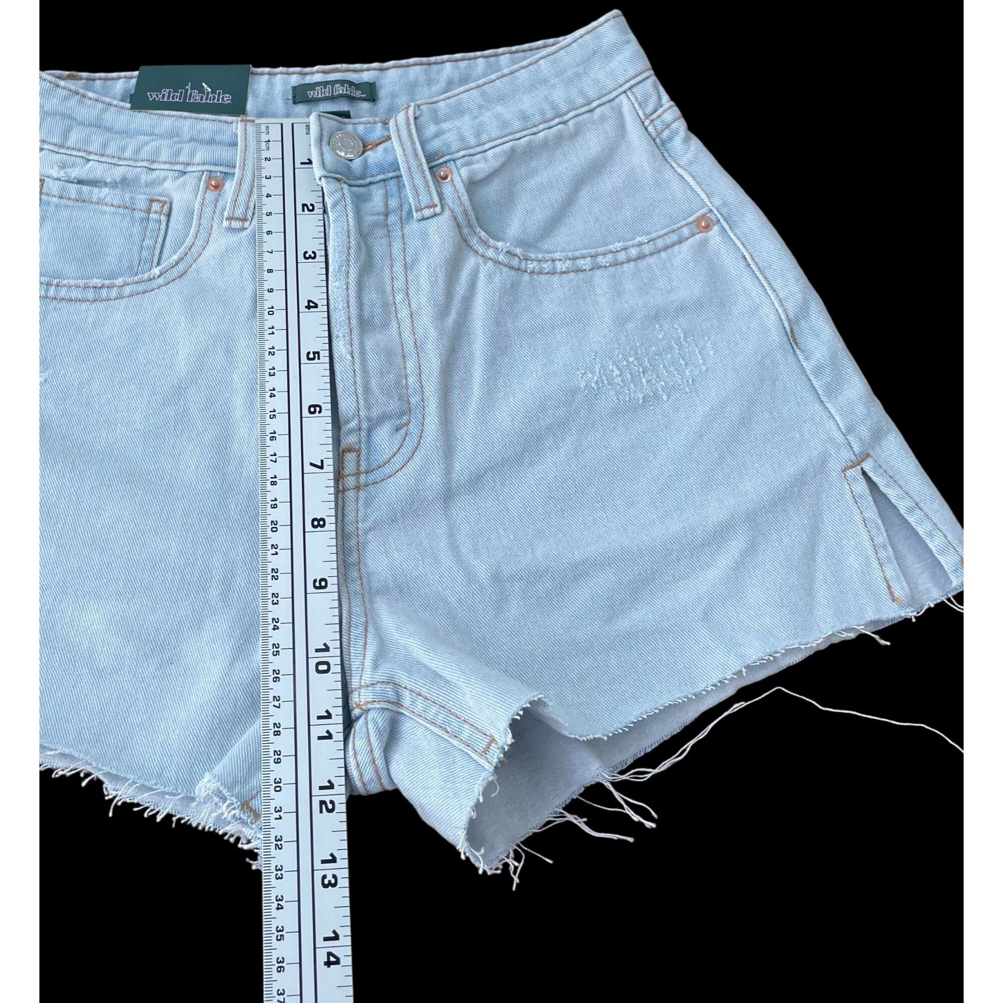 Other Wild Fable - Women's High-Rise Cutoff Short - Light Blue - 0 Size 24" / US 00 / IT 34 - 4 Thumbnail