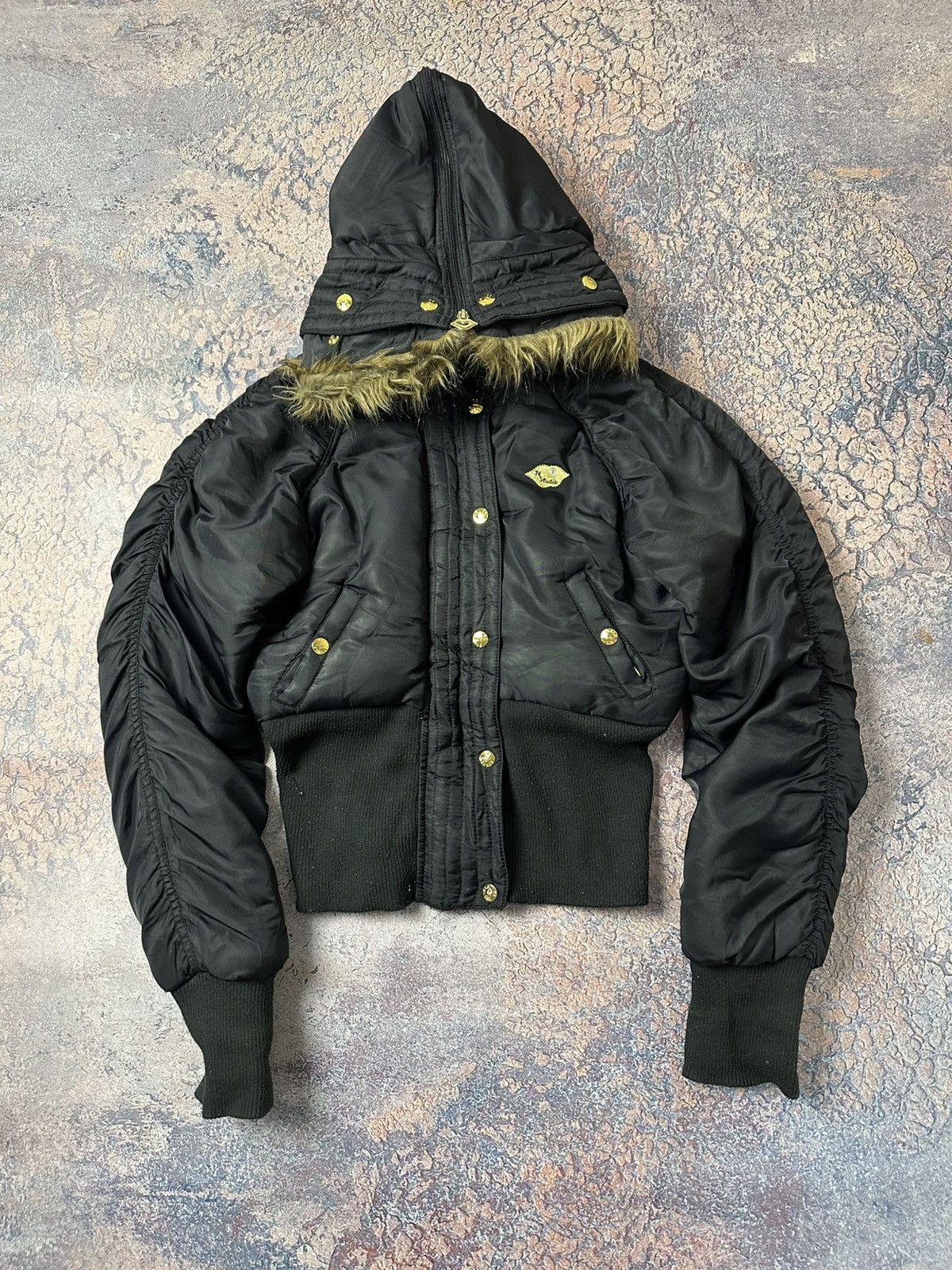 20471120 Fur Jacket PUFFER BOMBER LGB Style Size US S / EU 44-46 / 1 - 1 Thumbnail