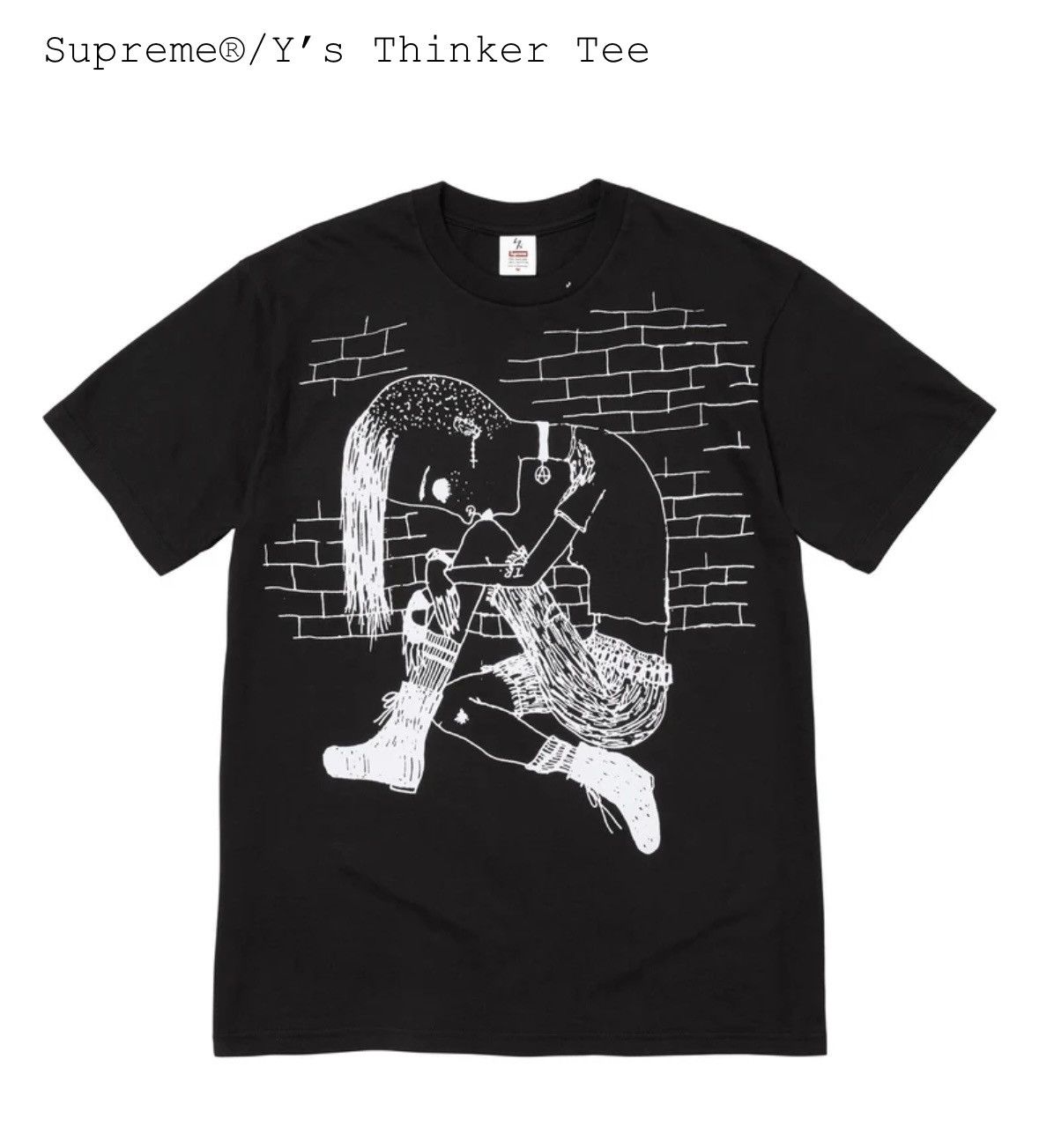 Supreme Supreme x Yoji Yamamoto Thinker tee S Size US S / EU 44-46 / 1 - 1 Thumbnail