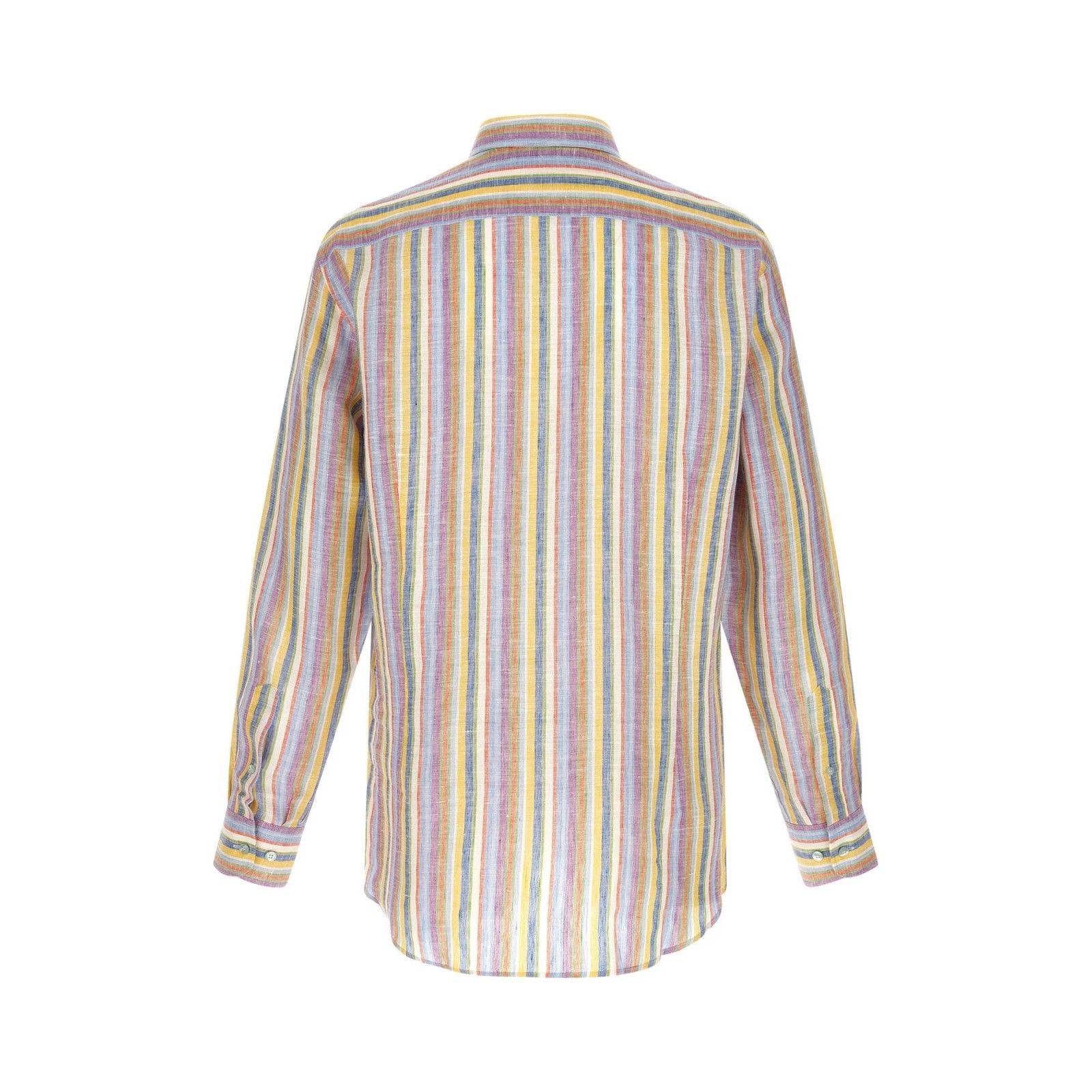 Etro ETRO Striped Multicolor Linen Shirt New And Authentic (Men's Size US XXL / EU 58 / 5 - 2 Thumbnail