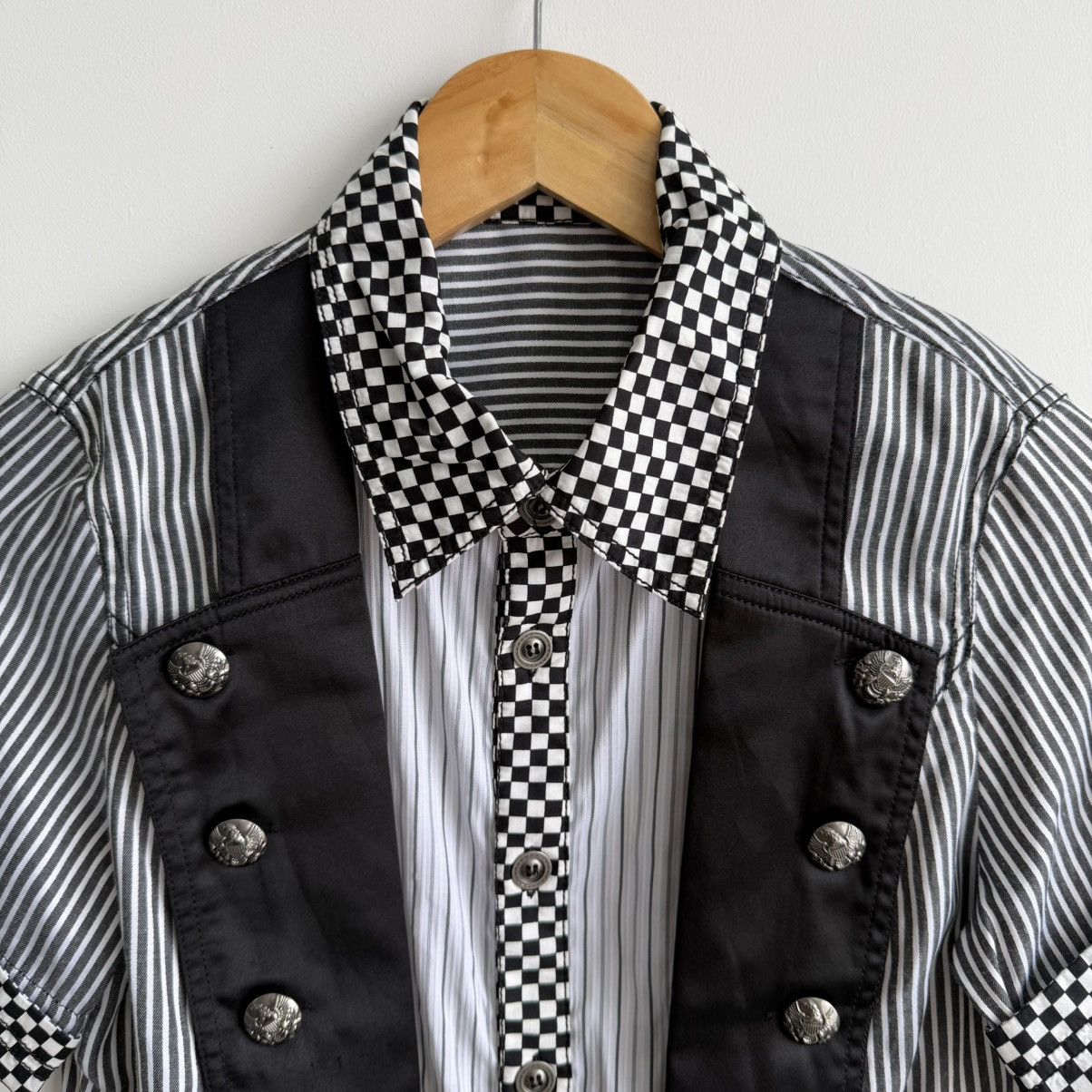 20471120 Vintage Algonquins Punk Style Button Up Shirt Size US XS / EU 42 / 0 - 3 Thumbnail