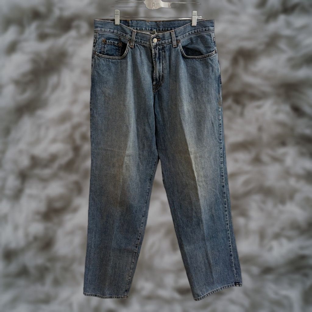 Lucky Brand VINTAGE Lucky Brand Jeans Mens 34x34.5 Blue Timeless 90s USA Straight Size US 34 / EU 50 - 1 Thumbnail