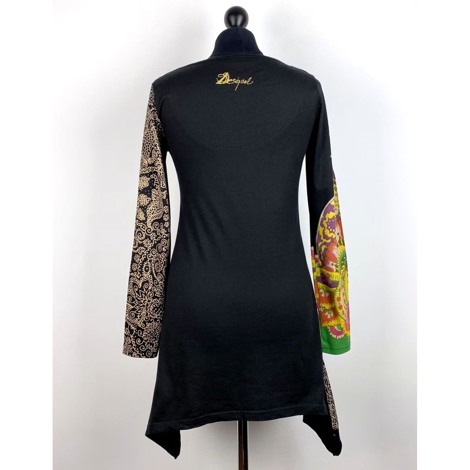 Desigual Desigual Shirt Tunic M Womens Multicoloured Crew Neck 74 cm 40 cm 58 cm Size M / US 6-8 / IT 42-44 - 4 Thumbnail