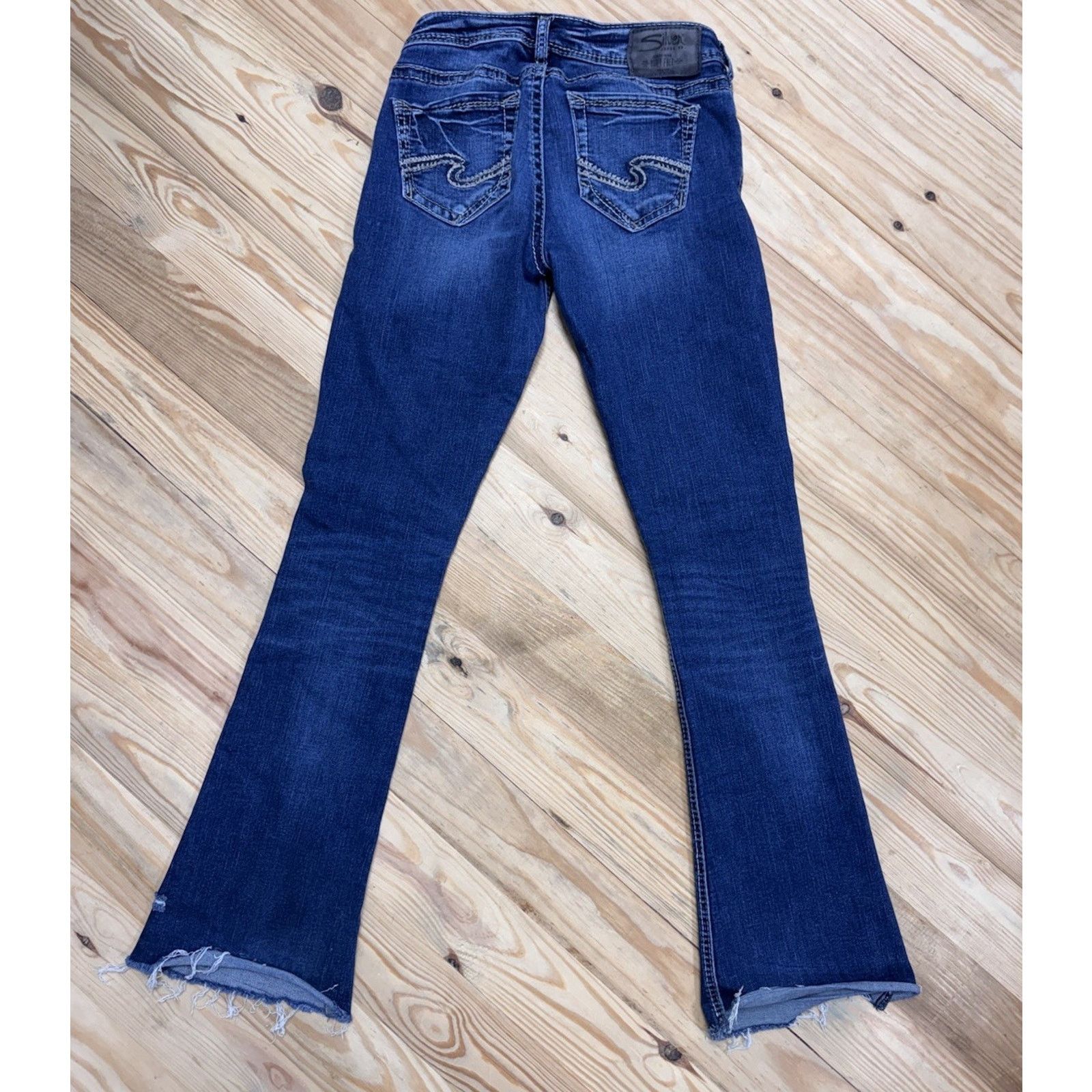 Silver Jeans Co. Silver Jeans Womens 25x29 Blue Denim Tuesday Slim Bootcut Size 25" / US 0 / IT 36 - 2 Thumbnail