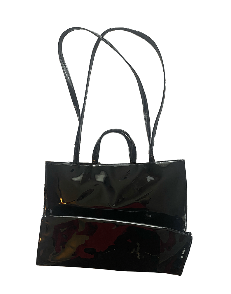 Telfar Telfar Patent Leather Shopping Bag Size L Size ONE SIZE - 2 Thumbnail
