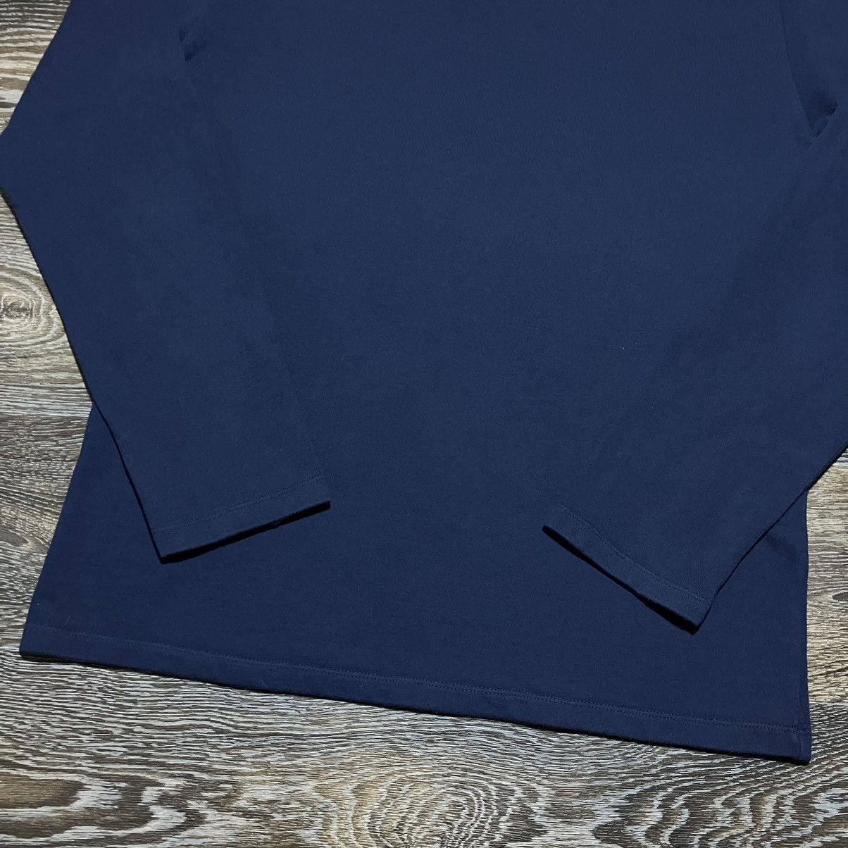 Folk FOLK Basic Navy Blue Lightweight Cotton Sweatshirt Size US M / EU 48-50 / 2 - 4 Thumbnail