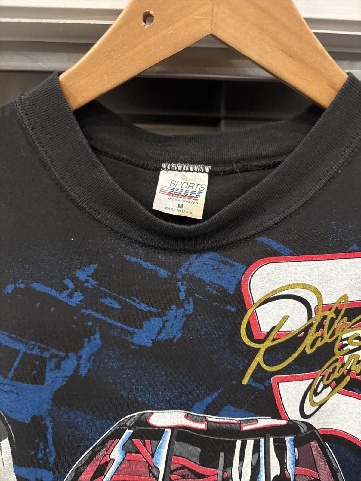 NASCAR Y2K Vintage Dale Earnhardt Winston Cup Aop t Shirt Size US M / EU 48-50 / 2 - 2 Thumbnail