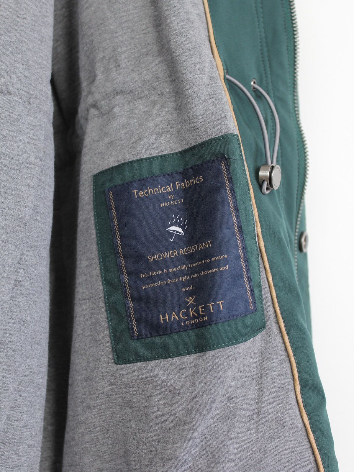 Hackett Hackett £450 Lightweight Green Waterproof Jacket Size US L / EU 52-54 / 3 - 8 Thumbnail