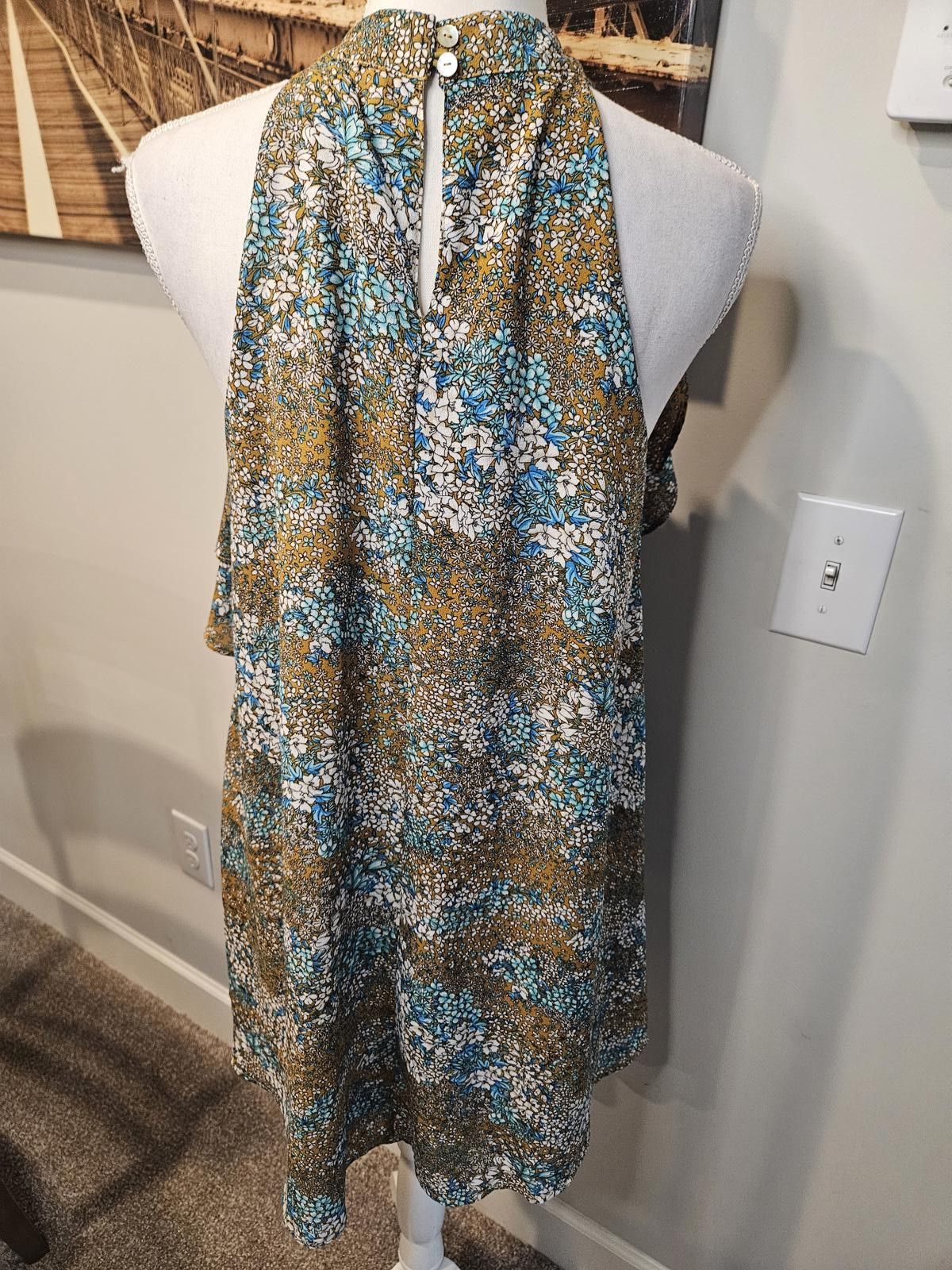 Etro Entro Floral Print Halter Neck Dress Size S / US 4 / IT 40 - 3 Thumbnail