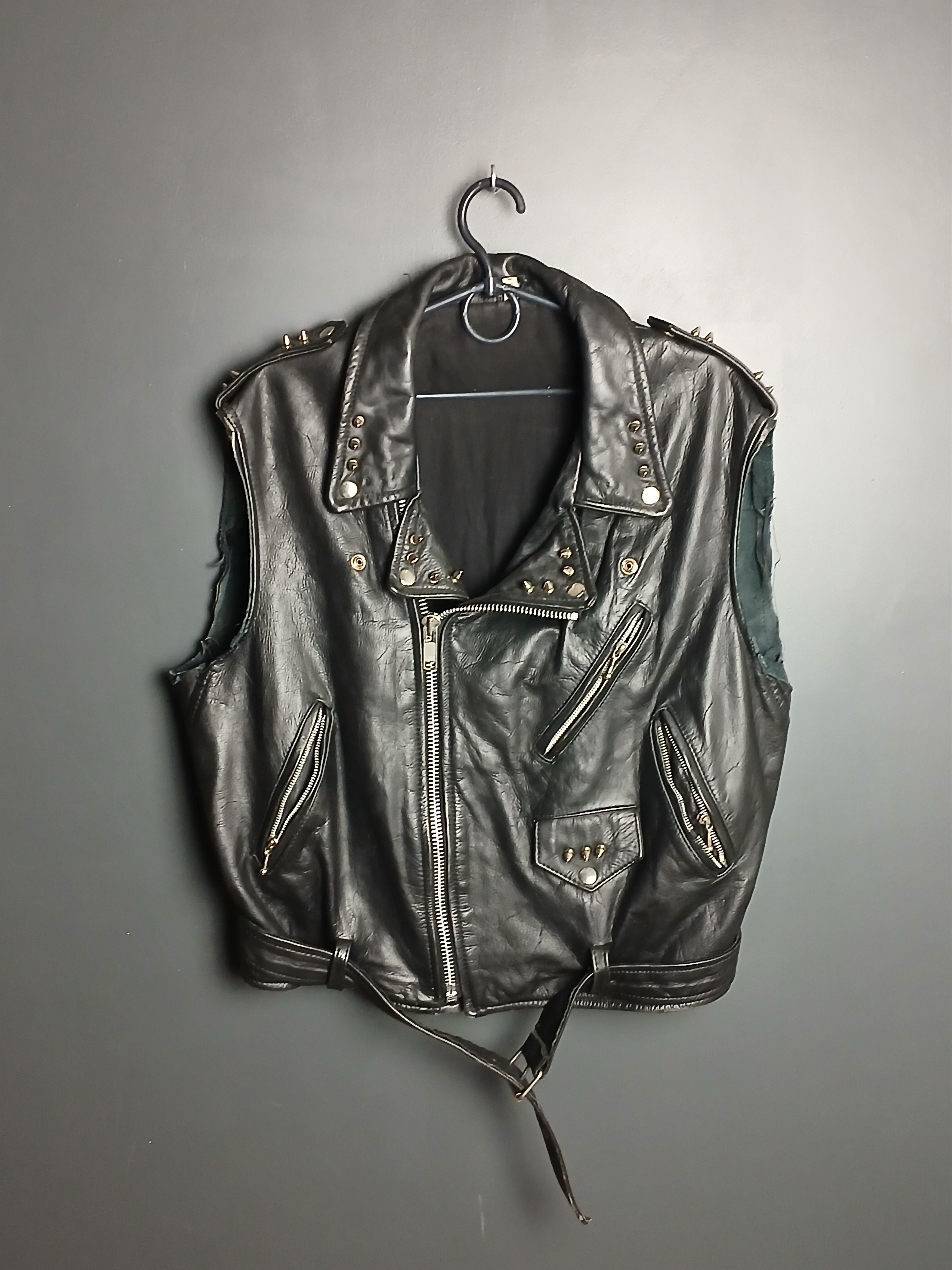 Motorcycle Leather Racing Vest