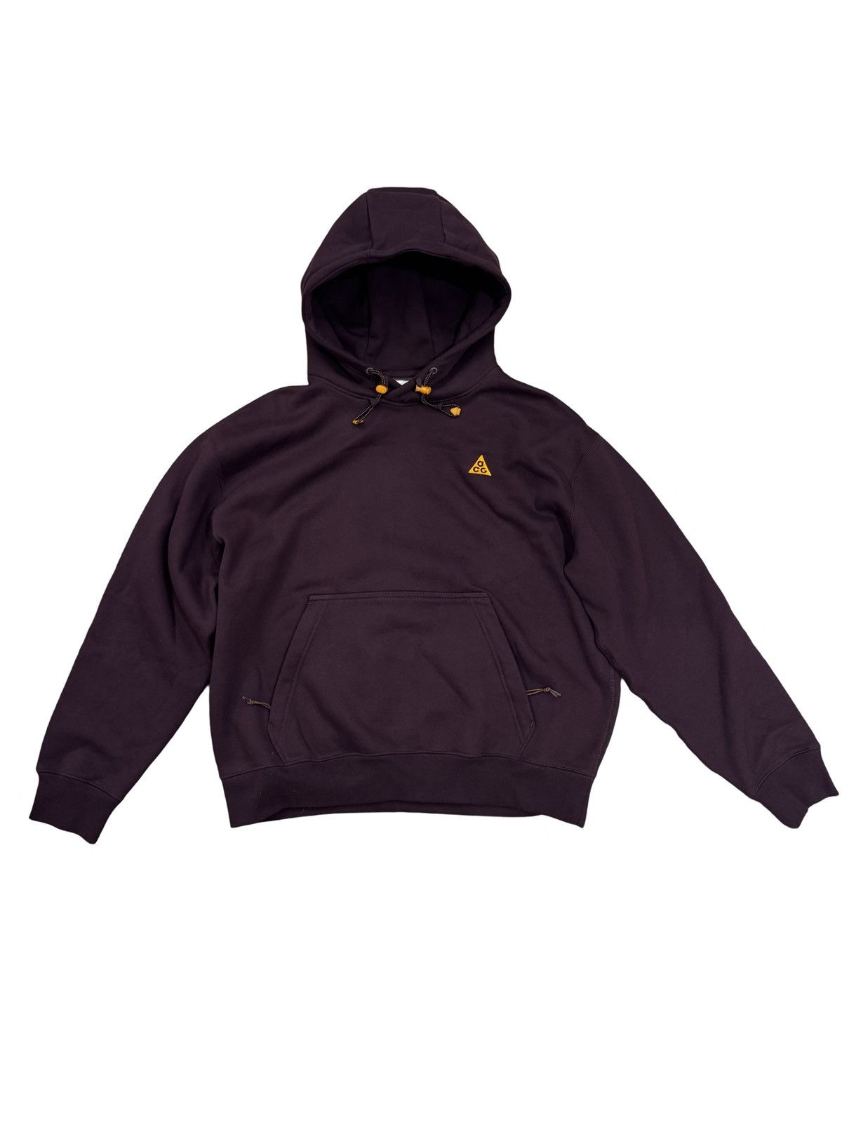 Nike 🔥Nike ACG Pullover Fleece Hoodie Deep Burgundy & Clay Orange Size US M / EU 48-50 / 2 - 2 Thumbnail